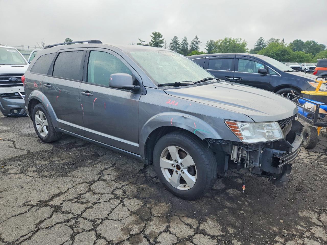 2012 Dodge Journey Sxt Gray vin: 3C4PDDBG7CT151543