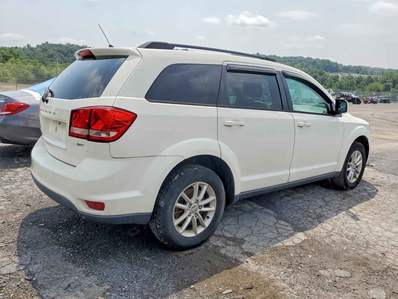 2014 Dodge Journey Sxt White vin: 3C4PDDBG7ET127942