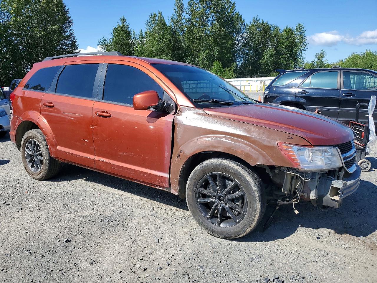 2014 Dodge Journey Sxt Orange vin: 3C4PDDBG7ET128010