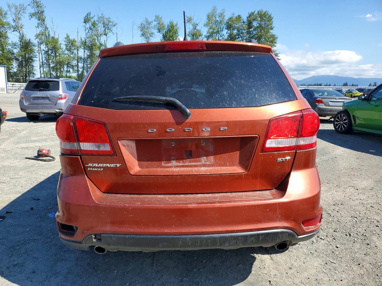 2014 Dodge Journey Sxt Orange vin: 3C4PDDBG7ET128010