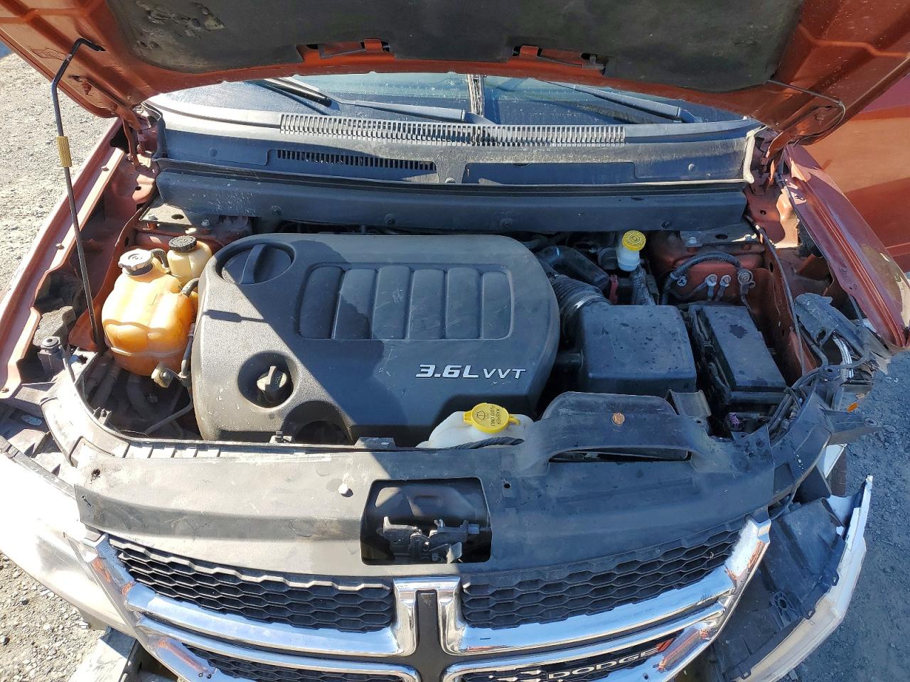 2014 Dodge Journey Sxt Orange vin: 3C4PDDBG7ET128010