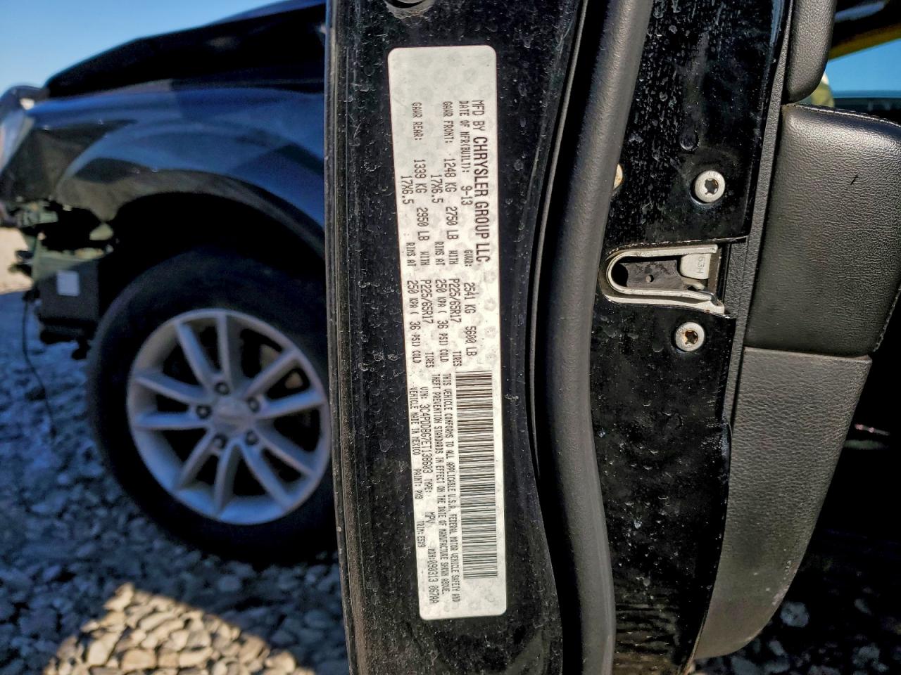 2014 Dodge Journey Sxt Black vin: 3C4PDDBG7ET138603