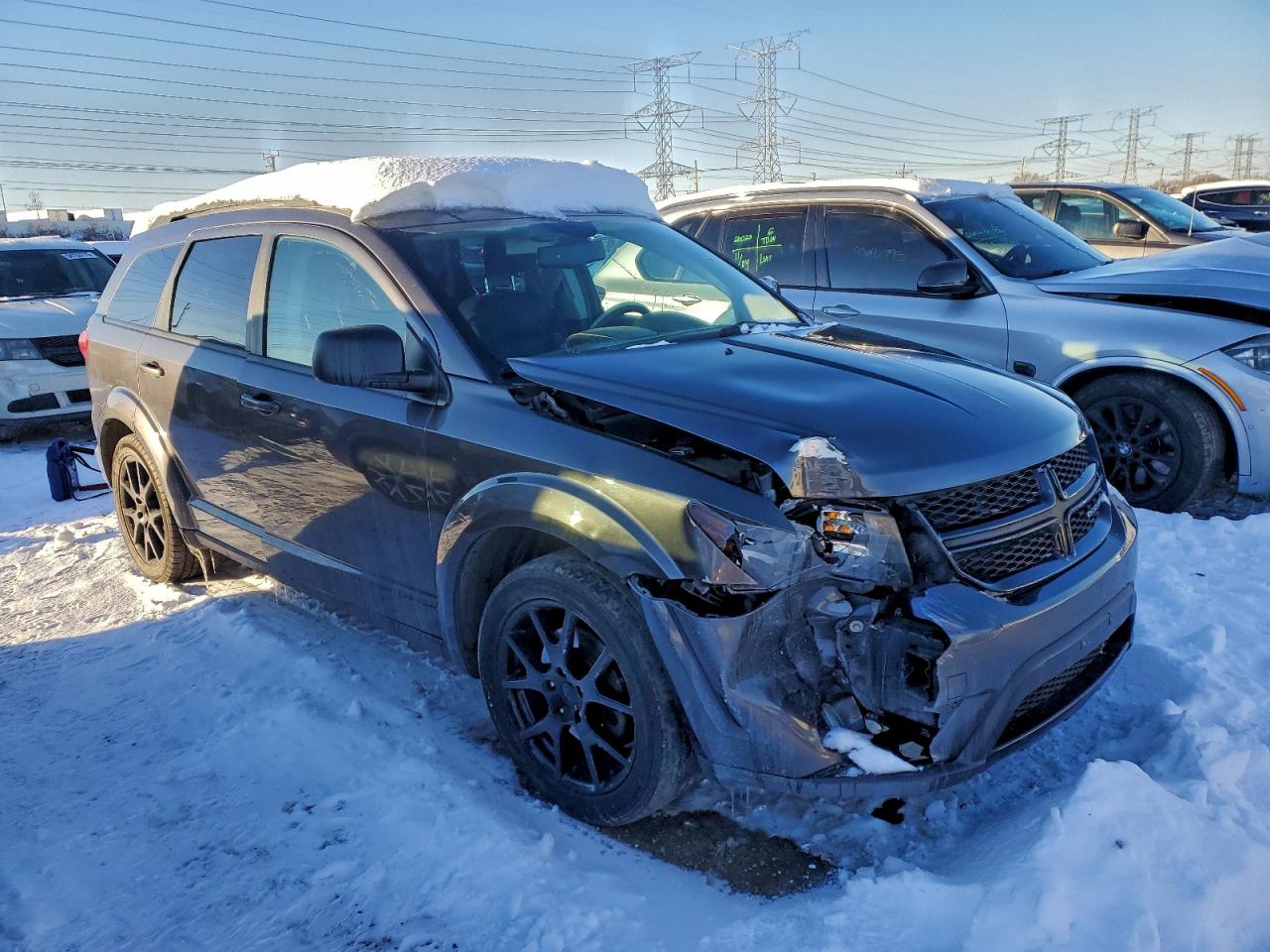 2014 Dodge Journey Sxt Gray vin: 3C4PDDBG7ET236109