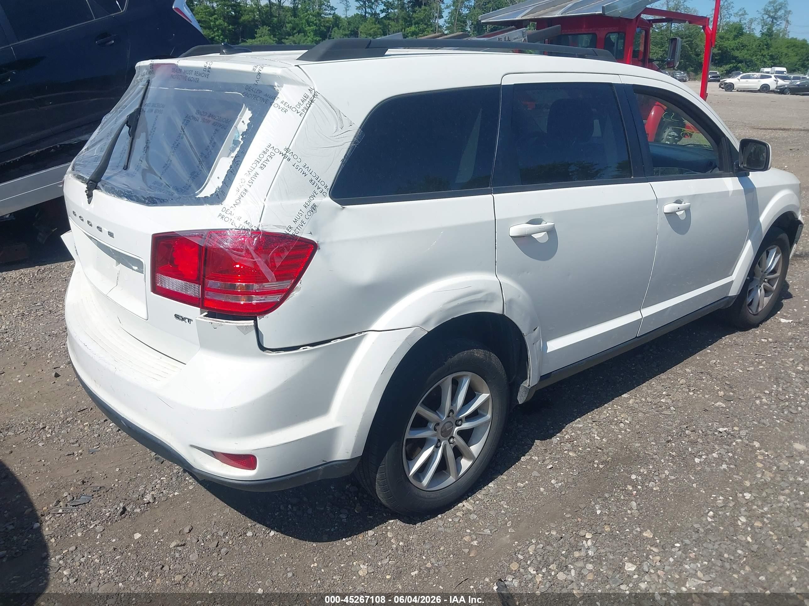 2016 Dodge Journey Sxt White vin: 3C4PDDBG7GT213979