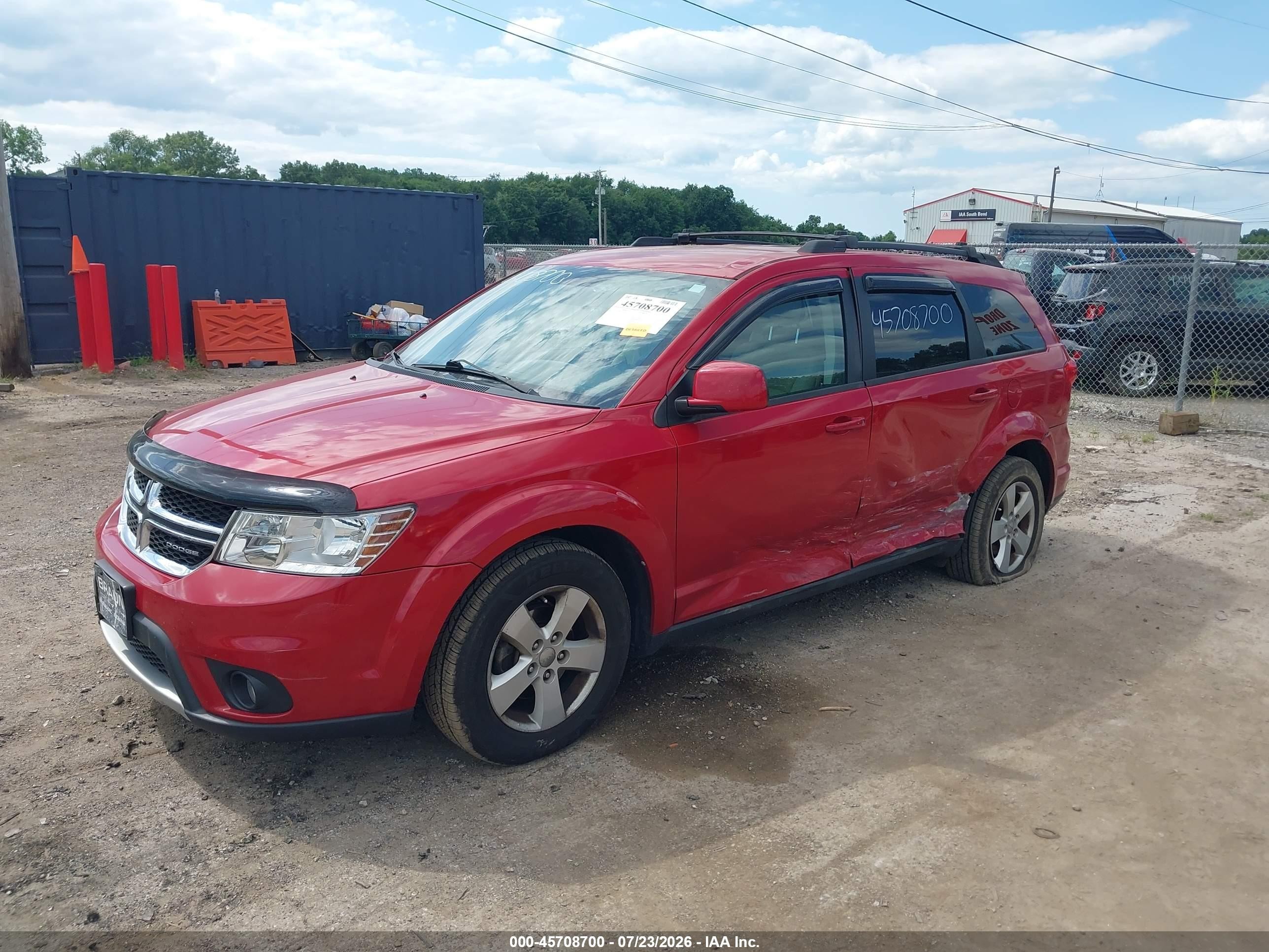 2012 Dodge Journey Sxt Red vin: 3C4PDDBG8CT240148