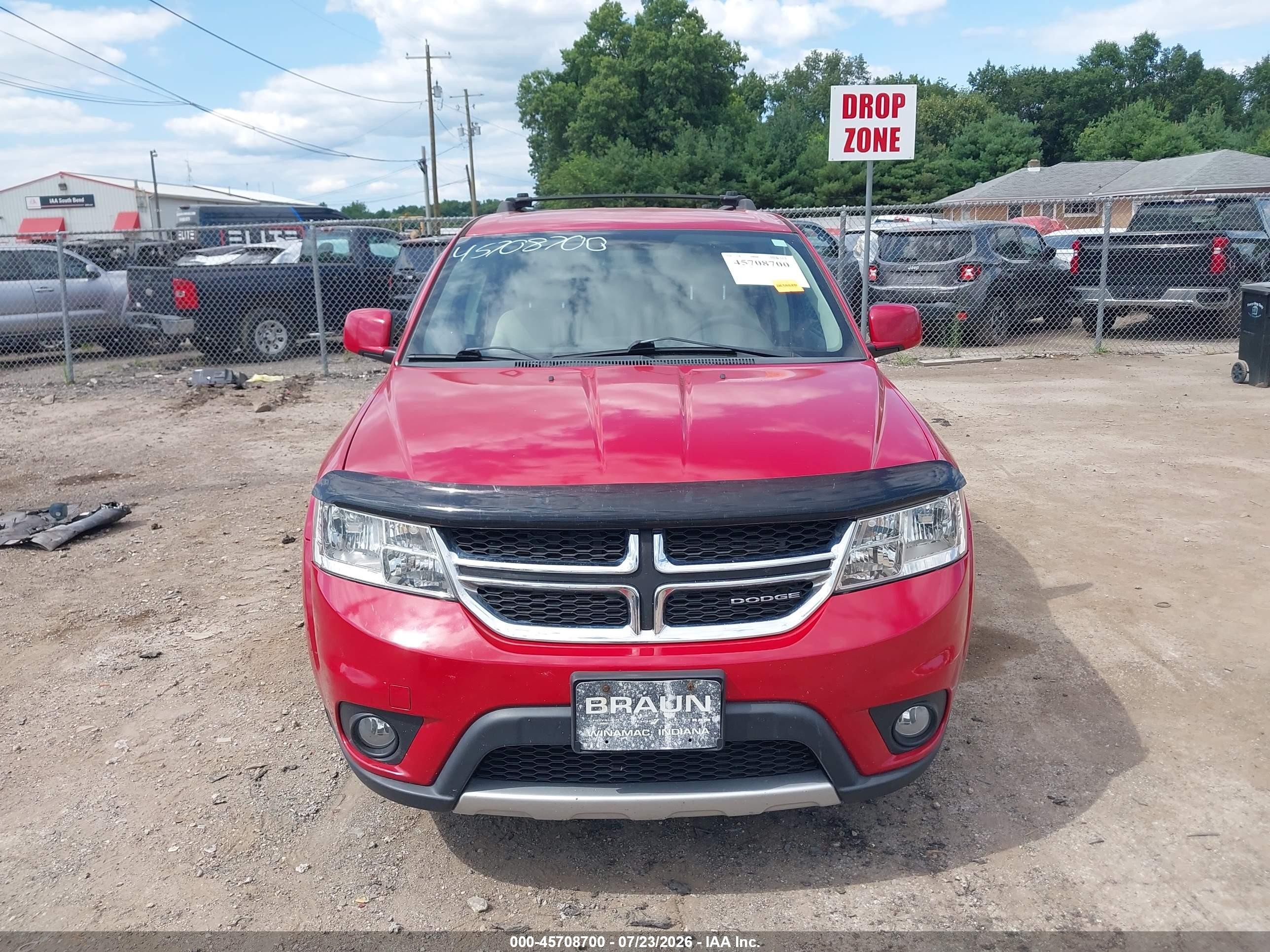 2012 Dodge Journey Sxt Red vin: 3C4PDDBG8CT240148