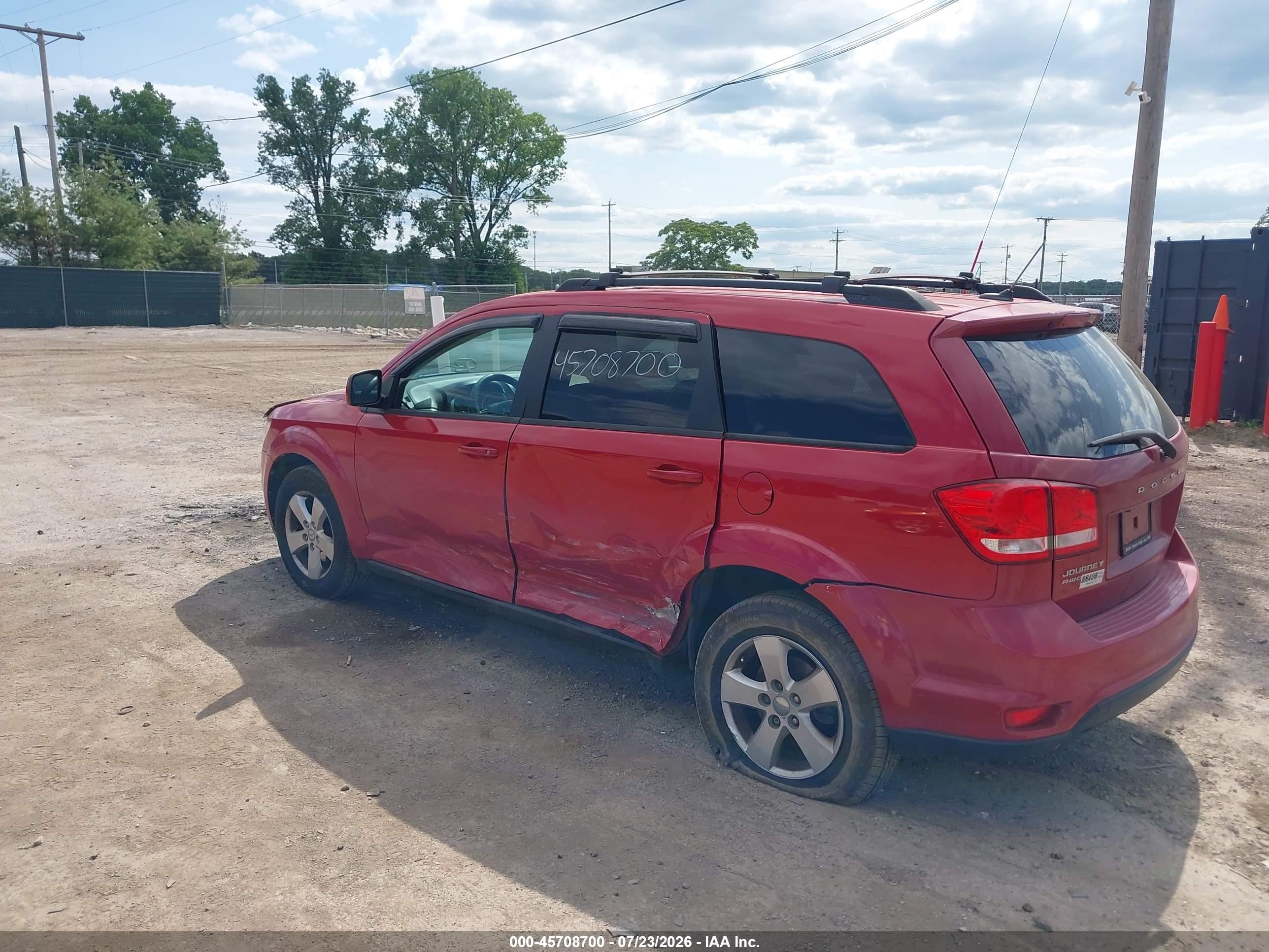 2012 Dodge Journey Sxt Red vin: 3C4PDDBG8CT240148