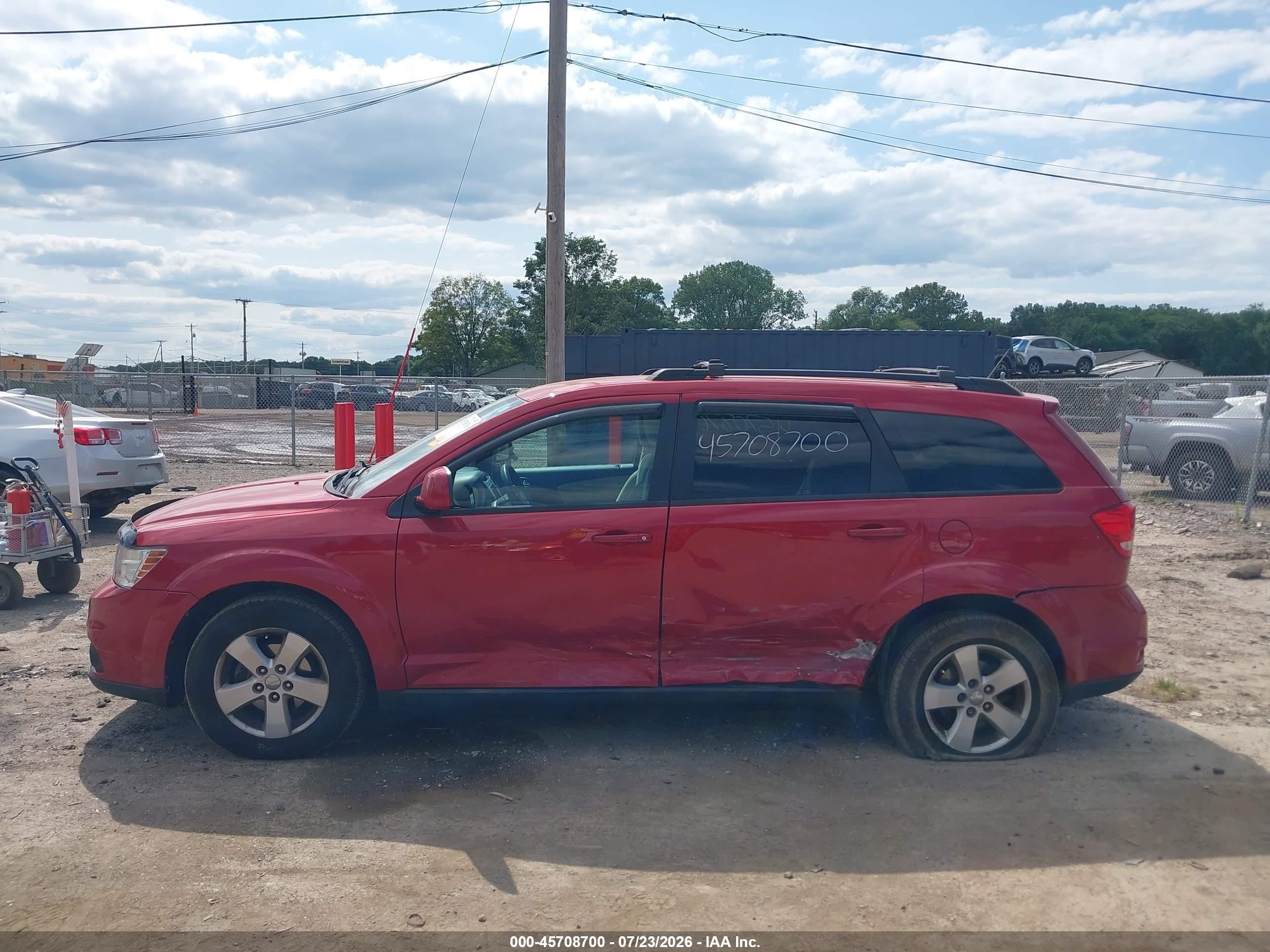 2012 Dodge Journey Sxt Red vin: 3C4PDDBG8CT240148