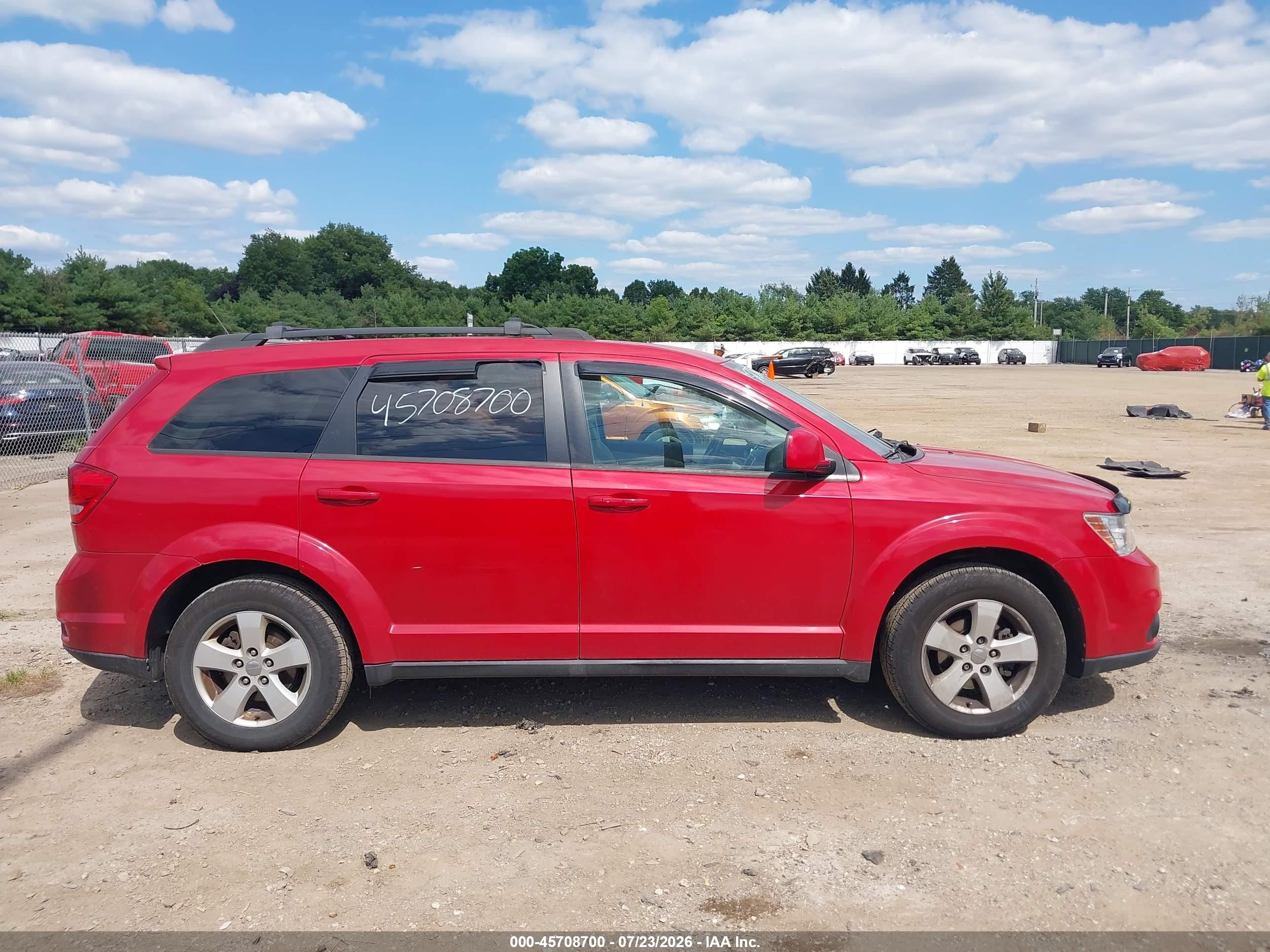 2012 Dodge Journey Sxt Red vin: 3C4PDDBG8CT240148