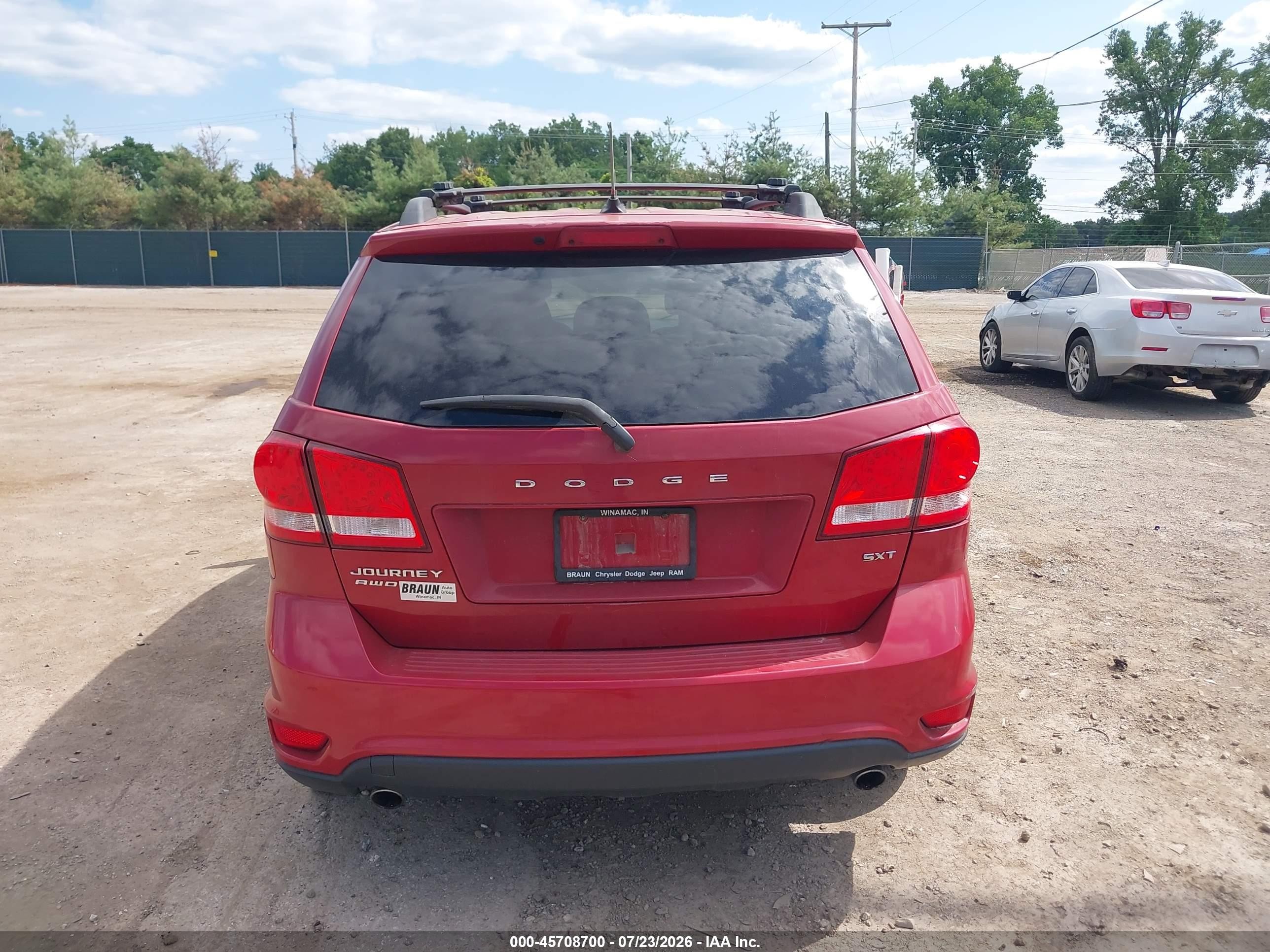 2012 Dodge Journey Sxt Red vin: 3C4PDDBG8CT240148