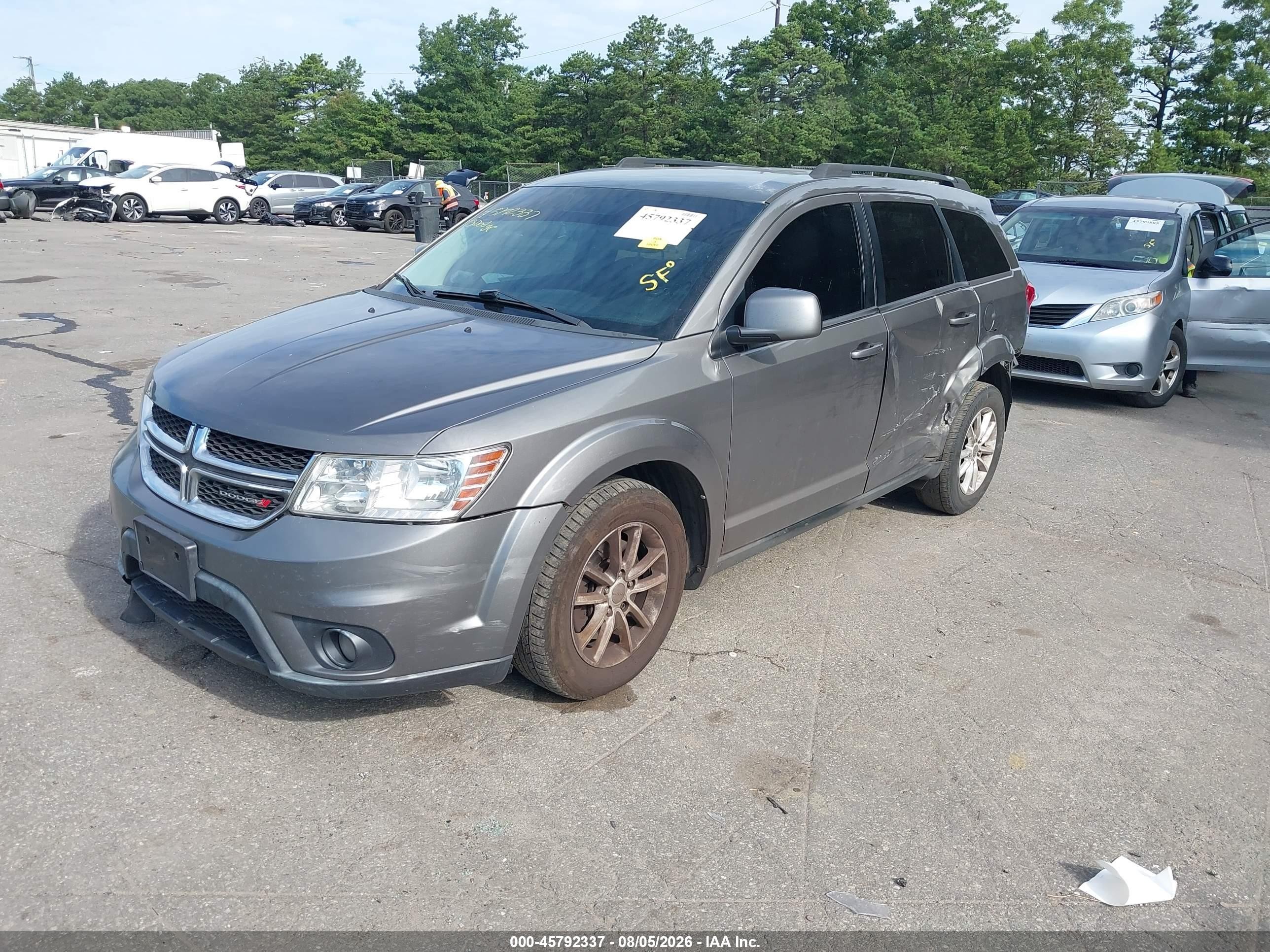 2013 Dodge Journey Sxt Gray vin: 3C4PDDBG8DT571491