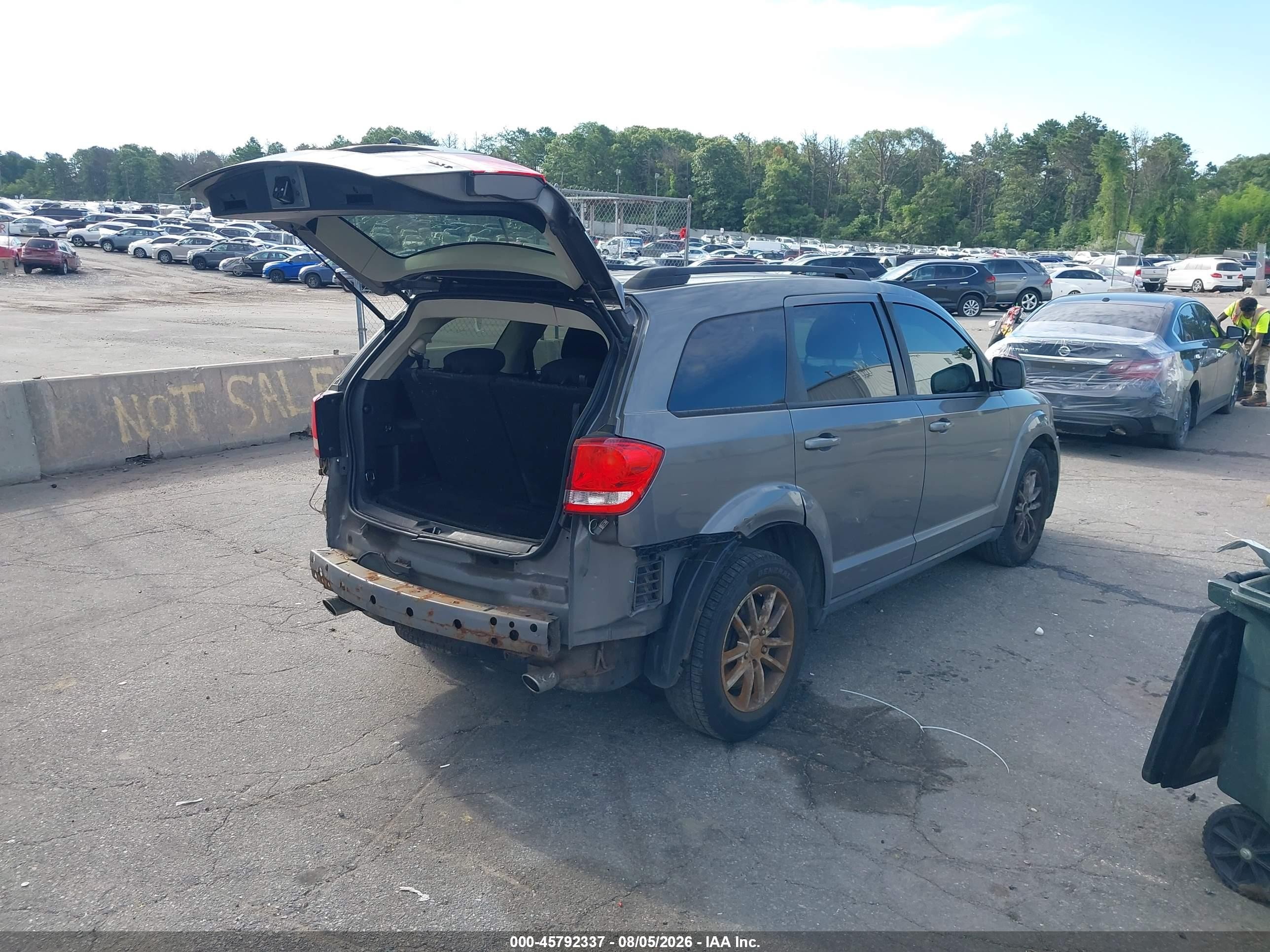 2013 Dodge Journey Sxt Gray vin: 3C4PDDBG8DT571491