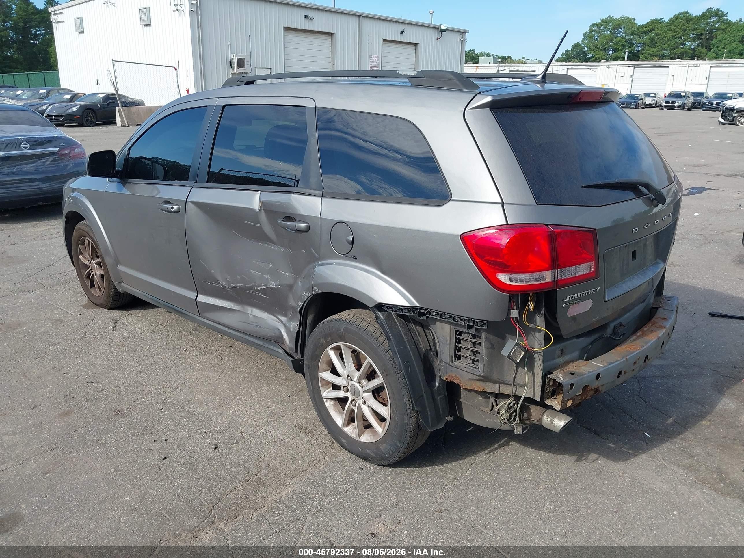 2013 Dodge Journey Sxt Gray vin: 3C4PDDBG8DT571491