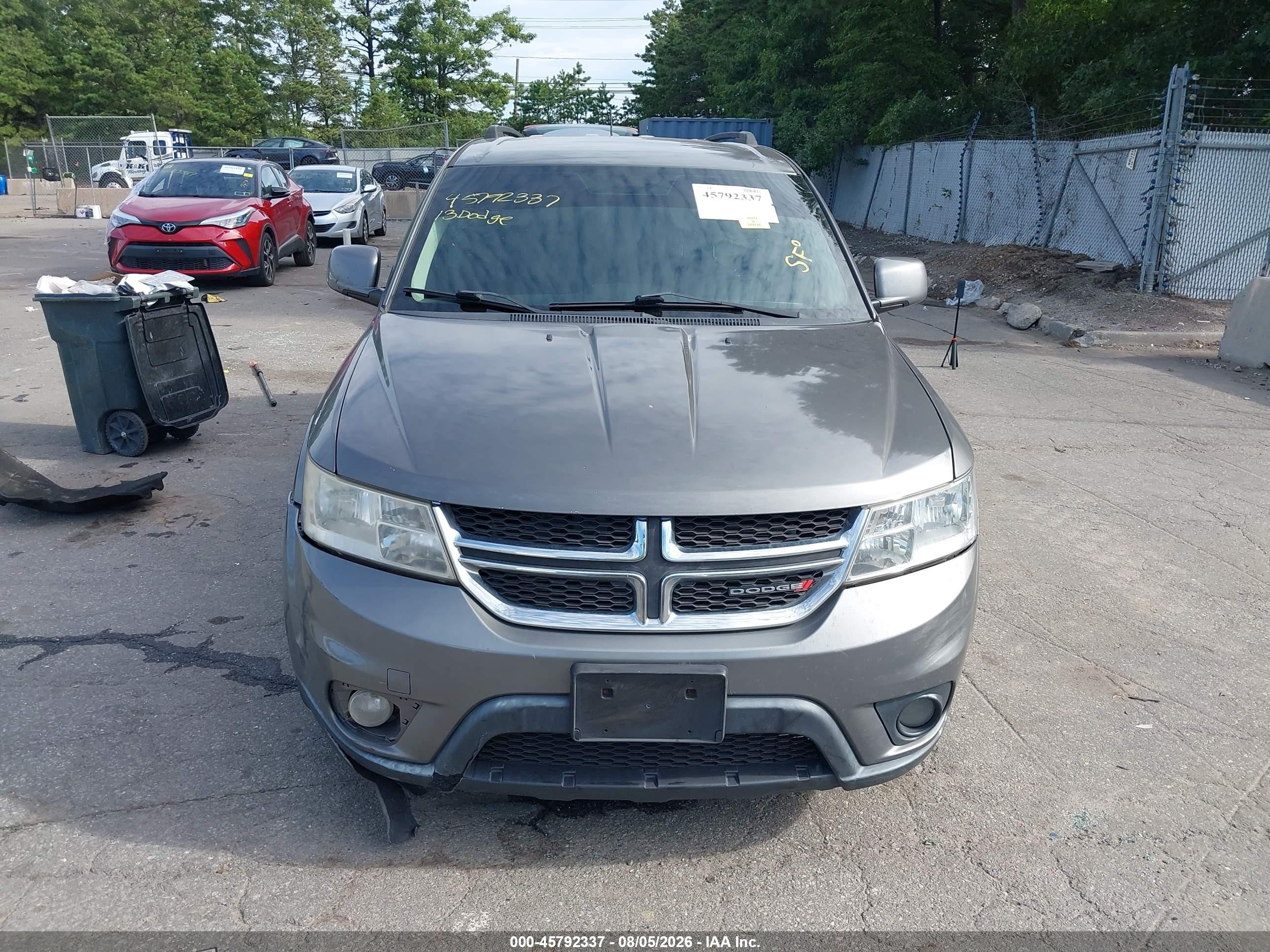2013 Dodge Journey Sxt Gray vin: 3C4PDDBG8DT571491