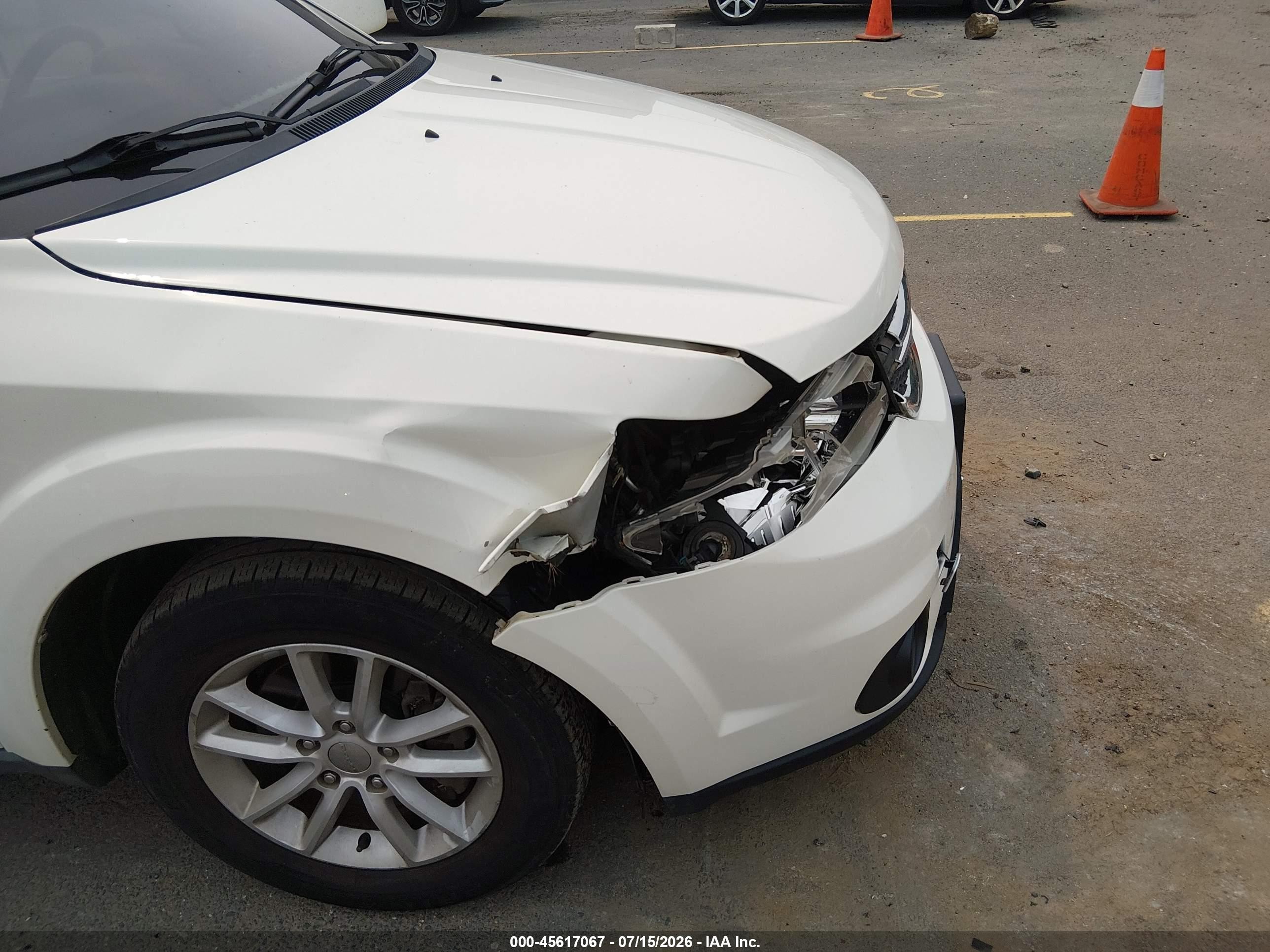 2013 Dodge Journey Sxt White vin: 3C4PDDBG8DT579347