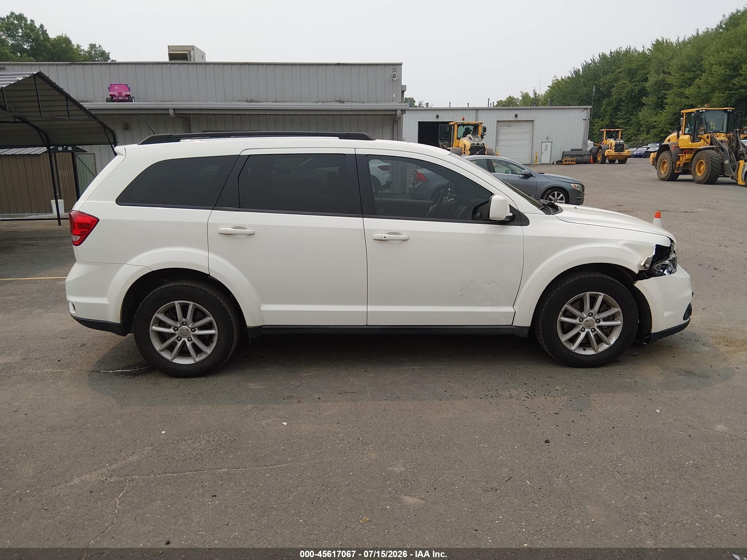 2013 Dodge Journey Sxt White vin: 3C4PDDBG8DT579347