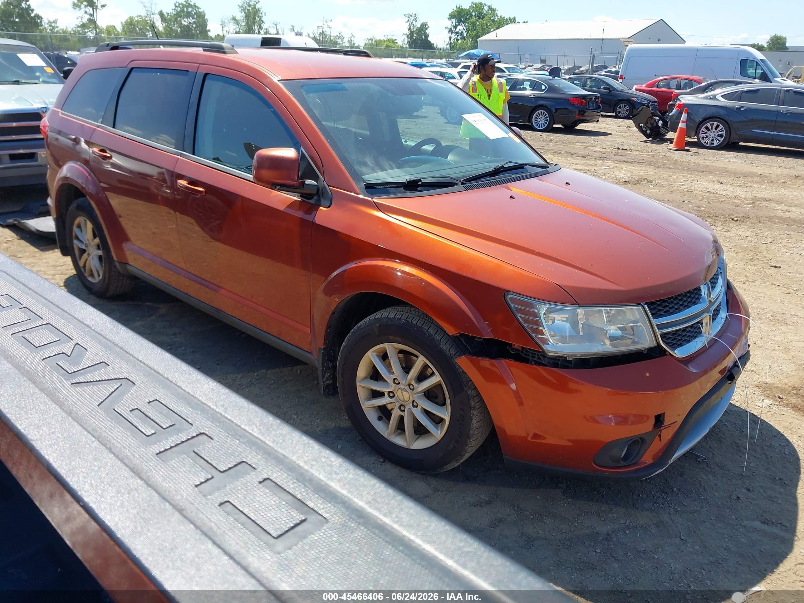 2013 Dodge Journey Sxt Orange vin: 3C4PDDBG8DT588291