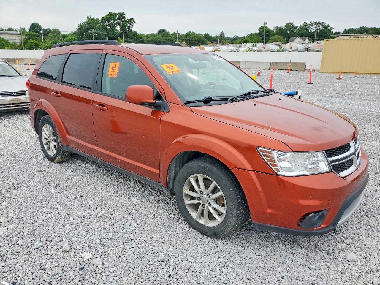 2014 Dodge Journey Sxt Orange vin: 3C4PDDBG8ET128047