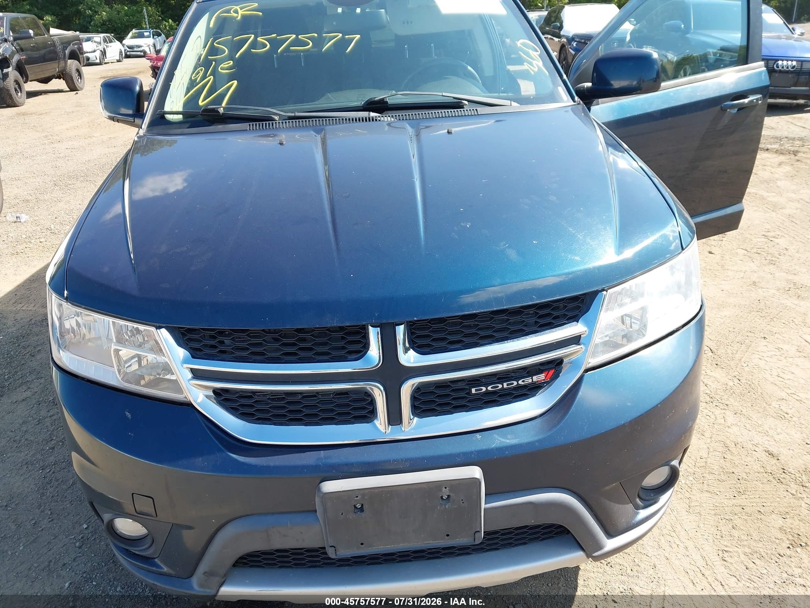 2014 Dodge Journey Sxt Blue vin: 3C4PDDBG8ET162781