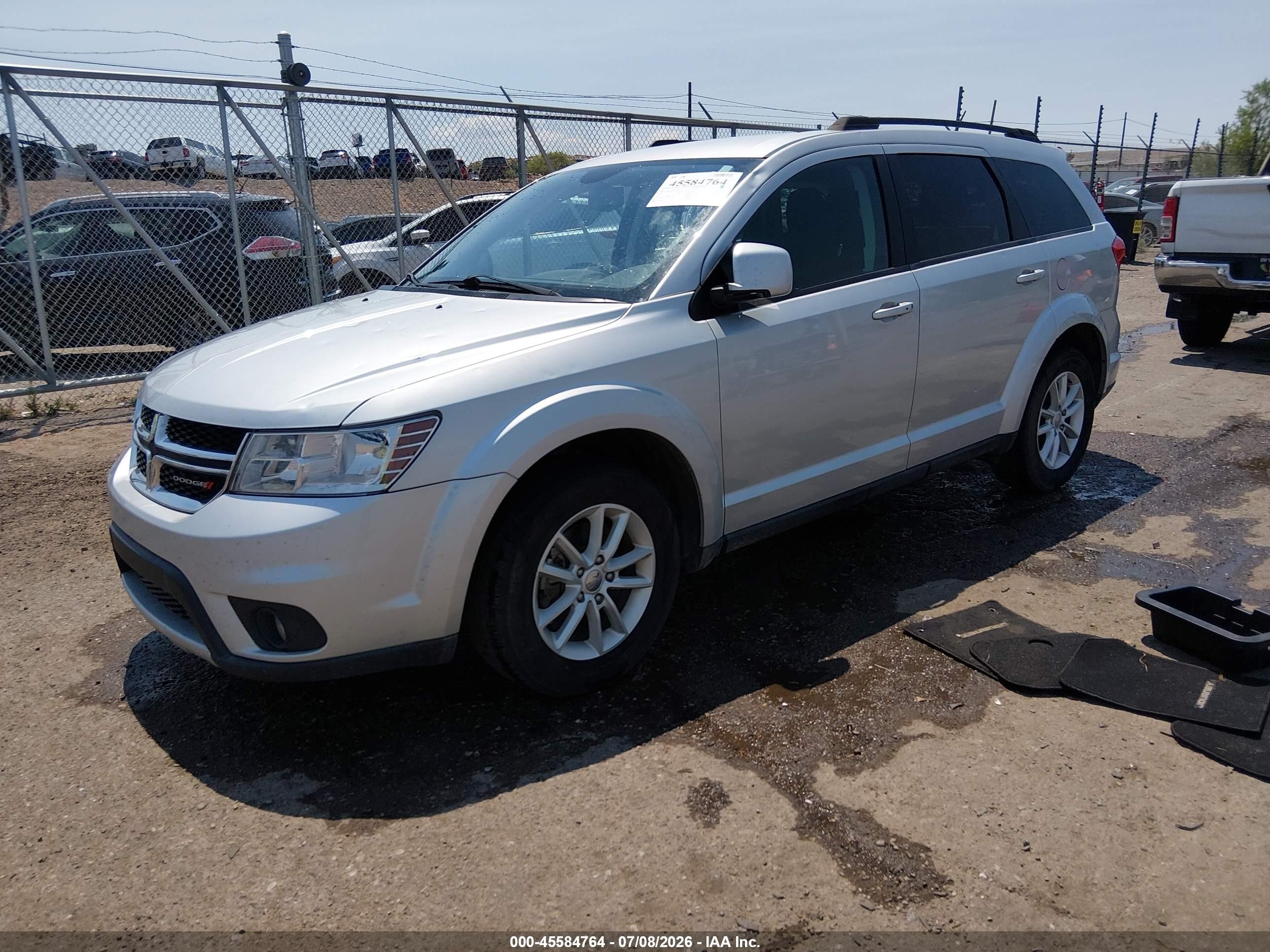2014 Dodge Journey Sxt Серебряный vin: 3C4PDDBG8ET171951