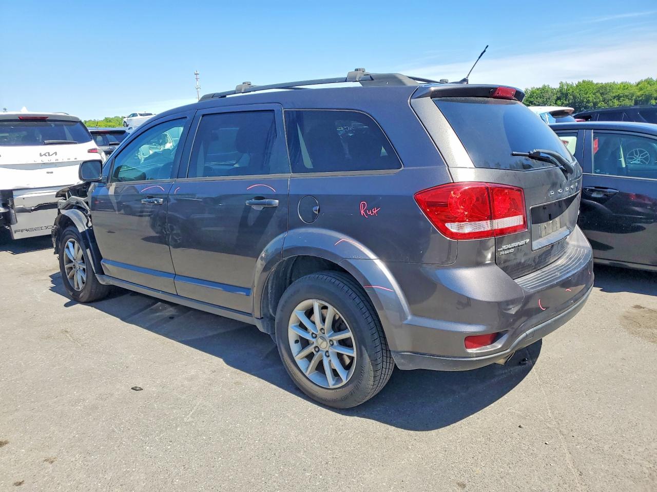 2014 Dodge Journey Sxt Gray vin: 3C4PDDBG8ET279065