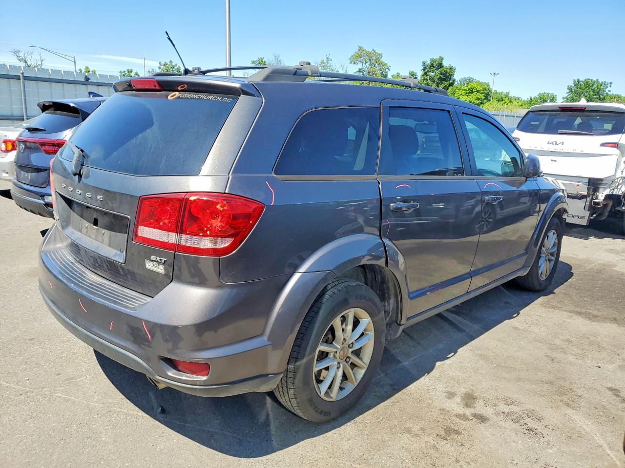 2014 Dodge Journey Sxt Gray vin: 3C4PDDBG8ET279065