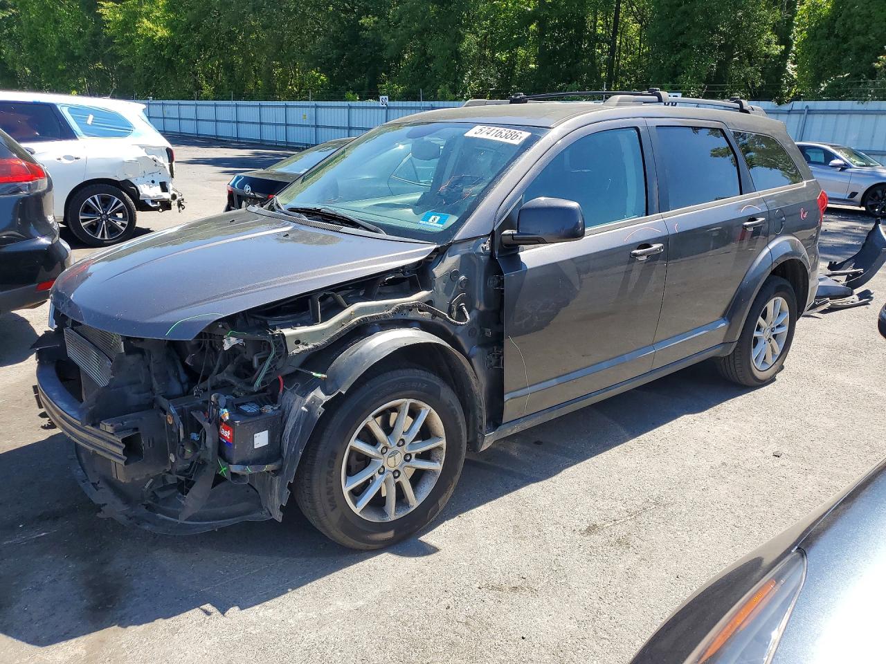 2014 Dodge Journey Sxt Gray vin: 3C4PDDBG8ET279065