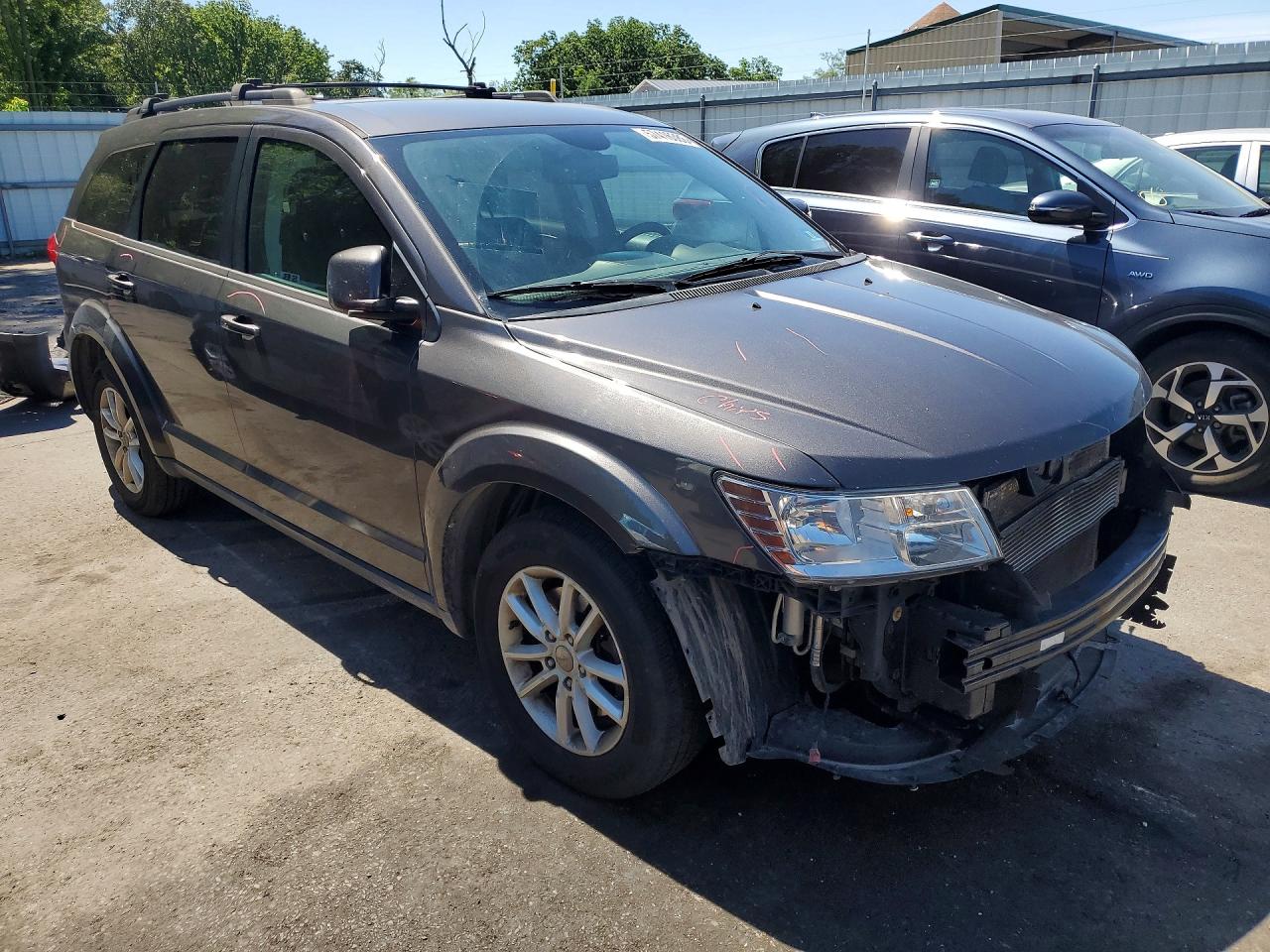 2014 Dodge Journey Sxt Gray vin: 3C4PDDBG8ET279065
