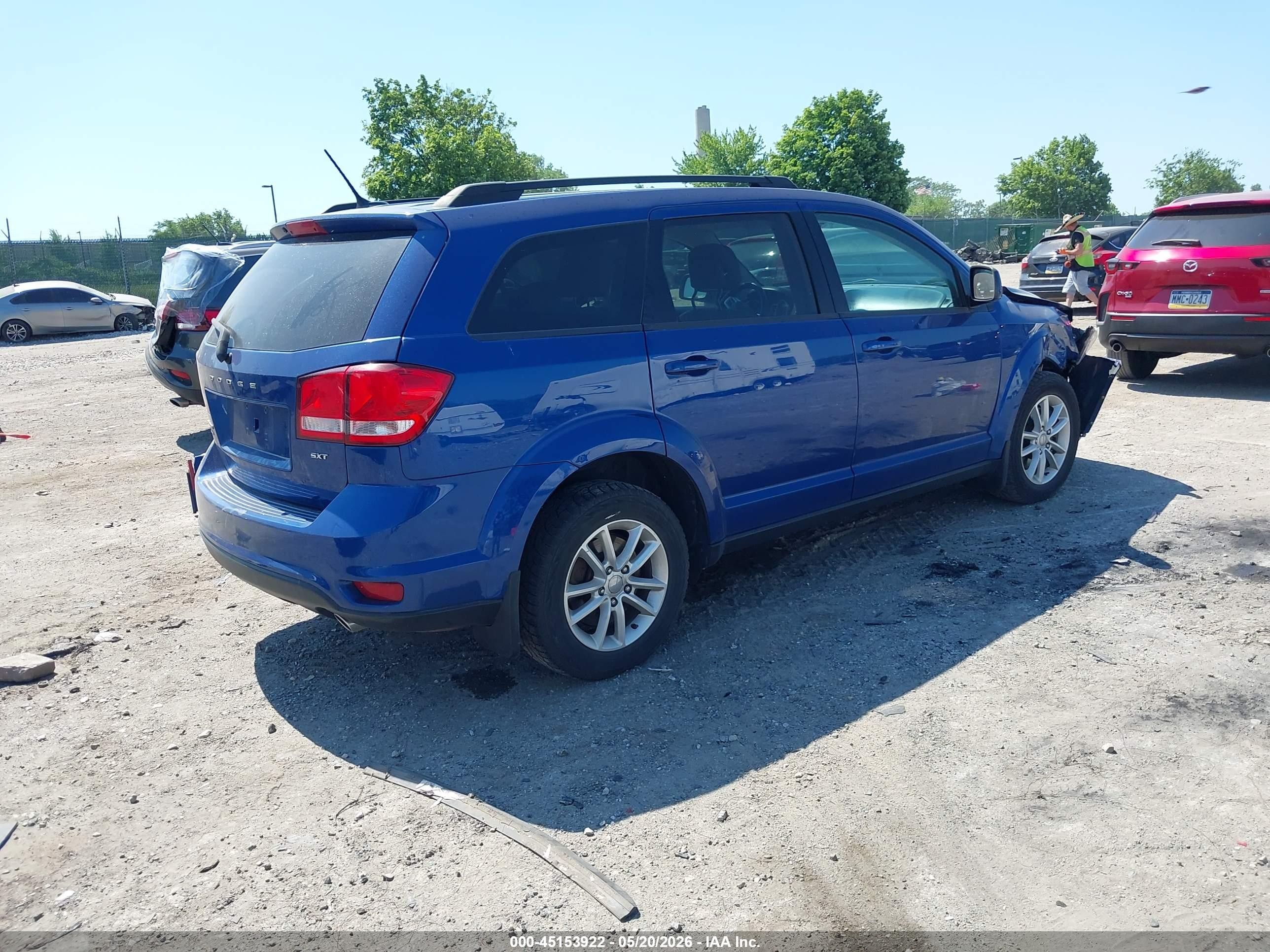 2015 Dodge Journey Sxt Dark Blue vin: 3C4PDDBG8FT512637