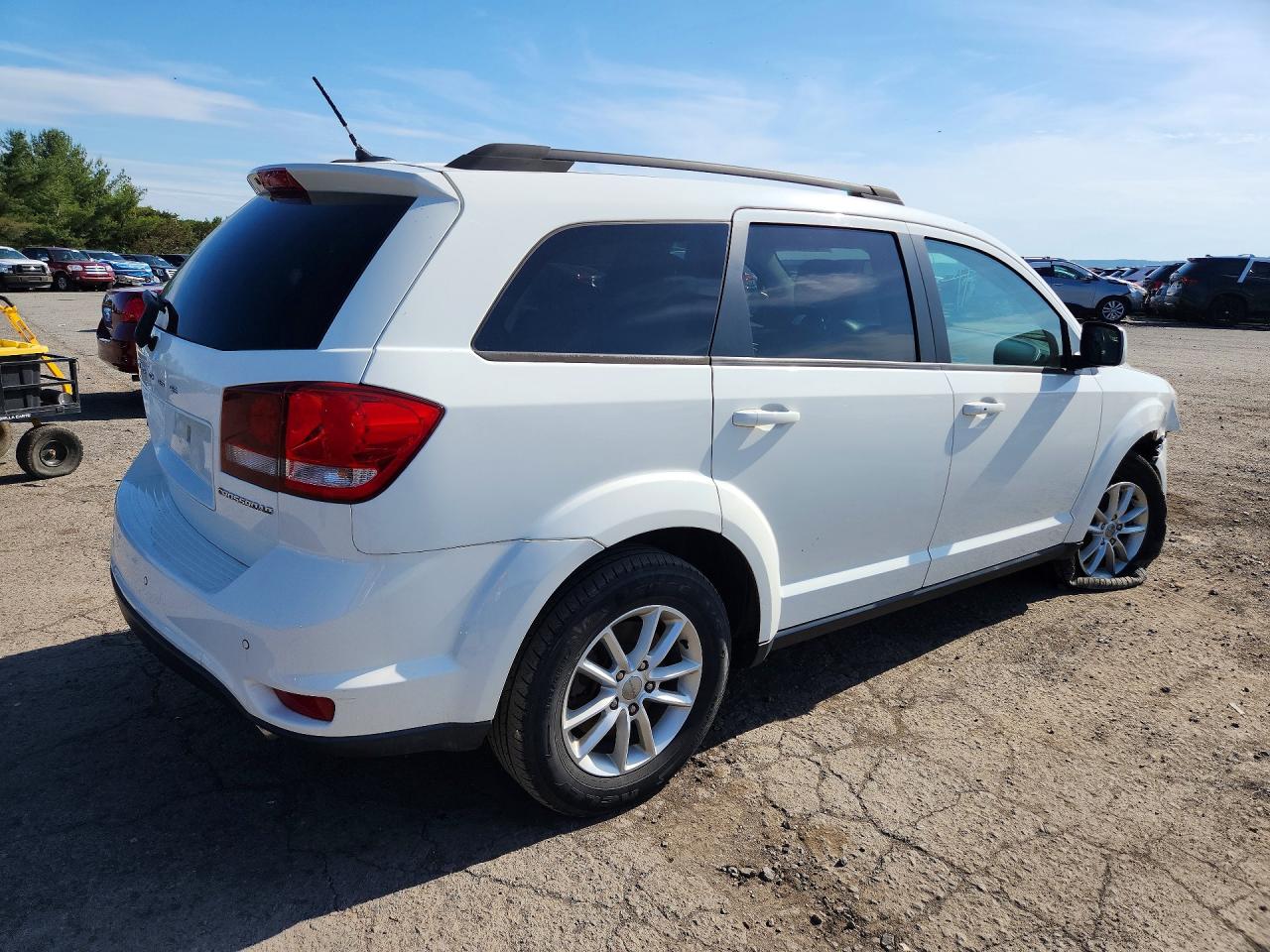 2015 Dodge Journey Sxt White vin: 3C4PDDBG8FT606615