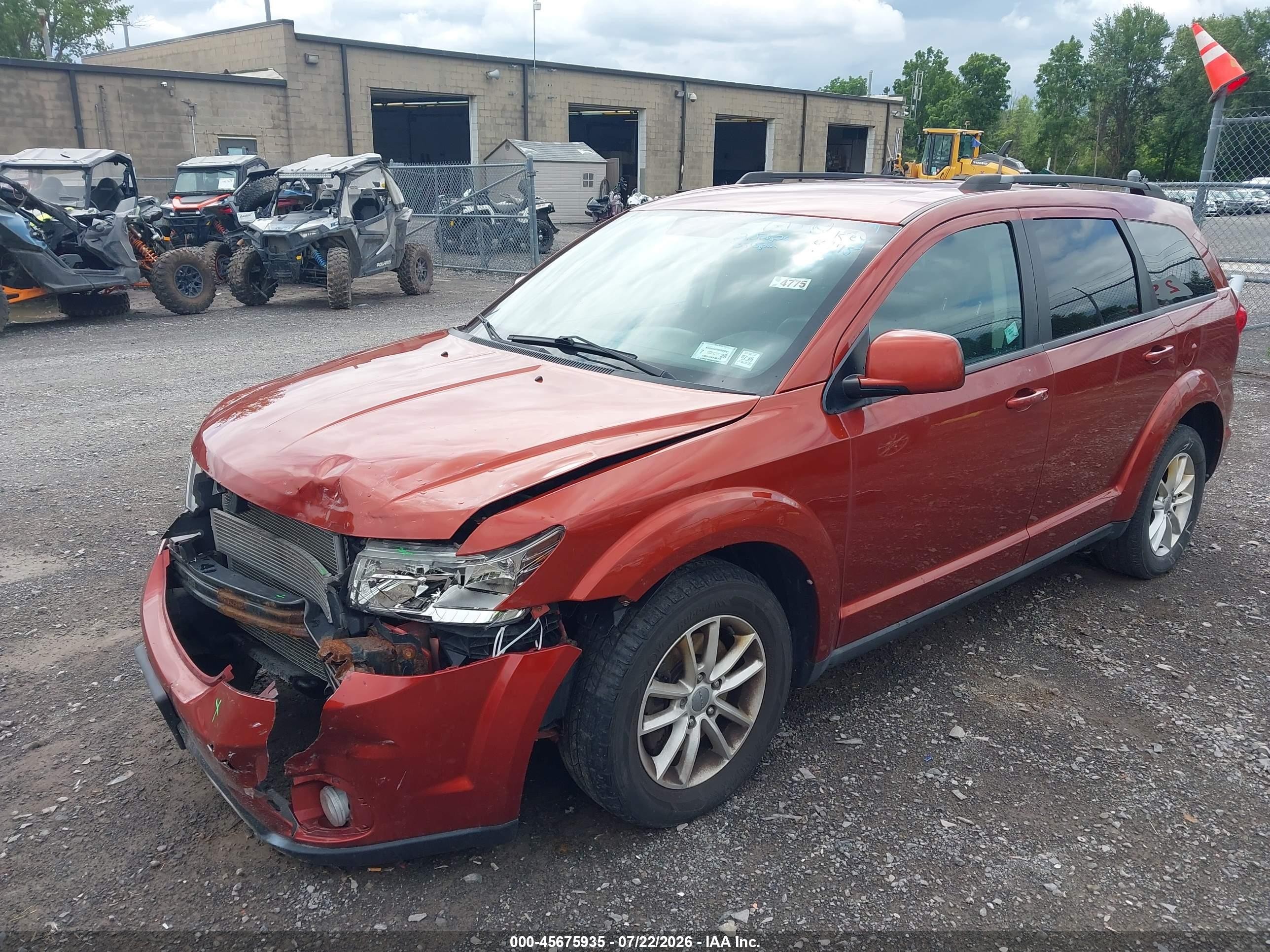 2013 Dodge Journey Sxt Orange vin: 3C4PDDBG9DT571614