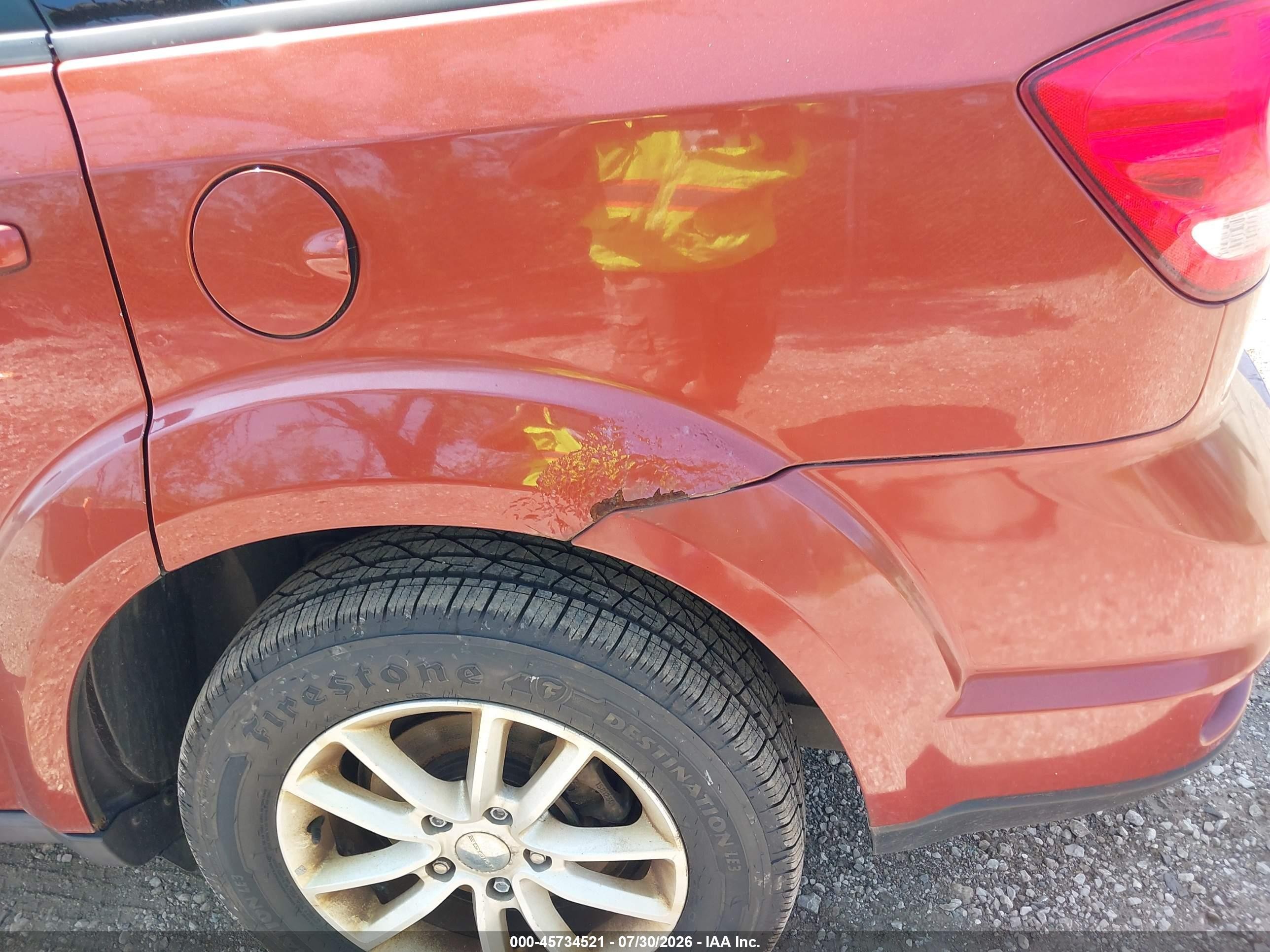 2013 Dodge Journey Sxt Orange vin: 3C4PDDBG9DT571631