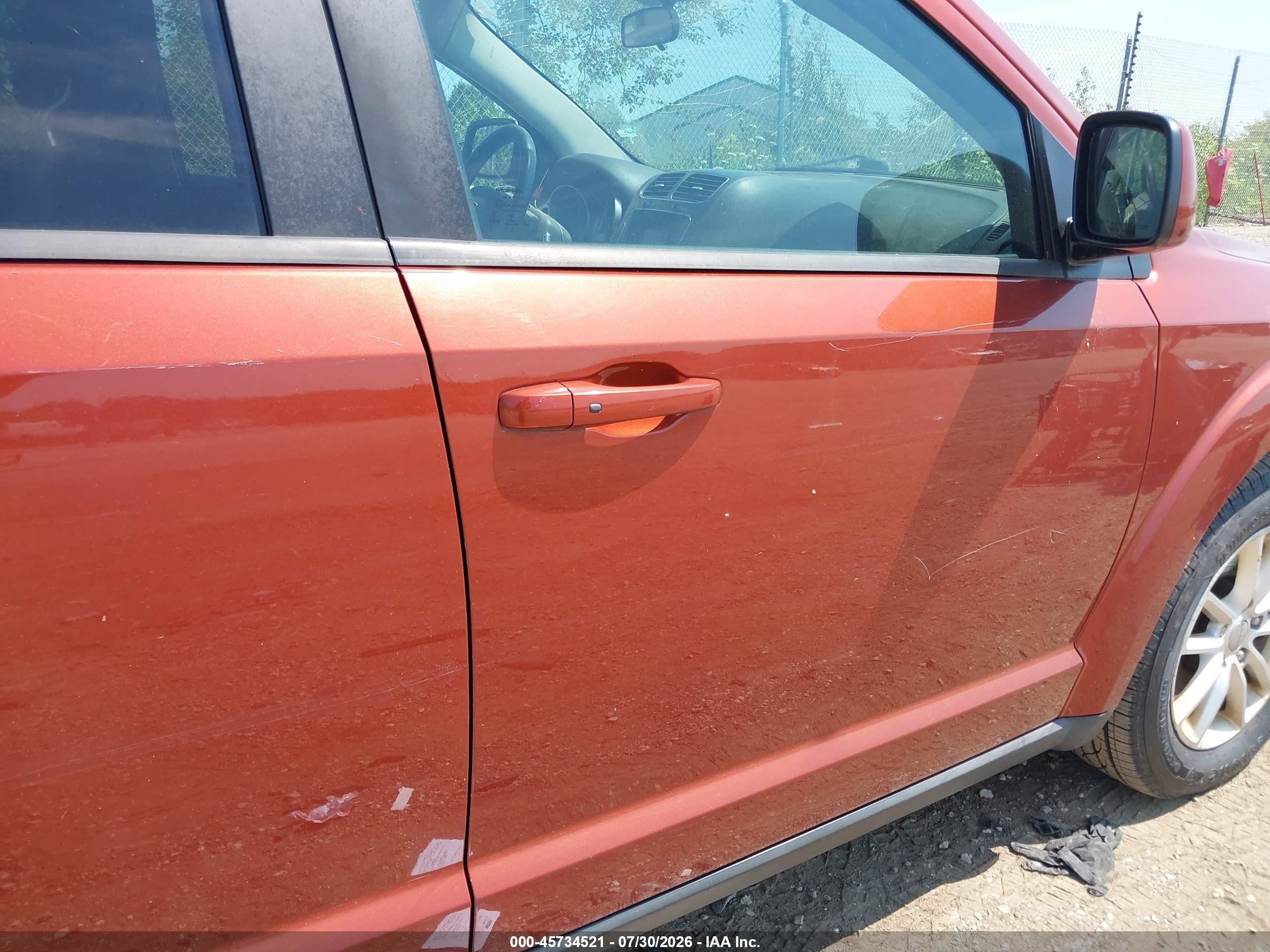 2013 Dodge Journey Sxt Orange vin: 3C4PDDBG9DT571631