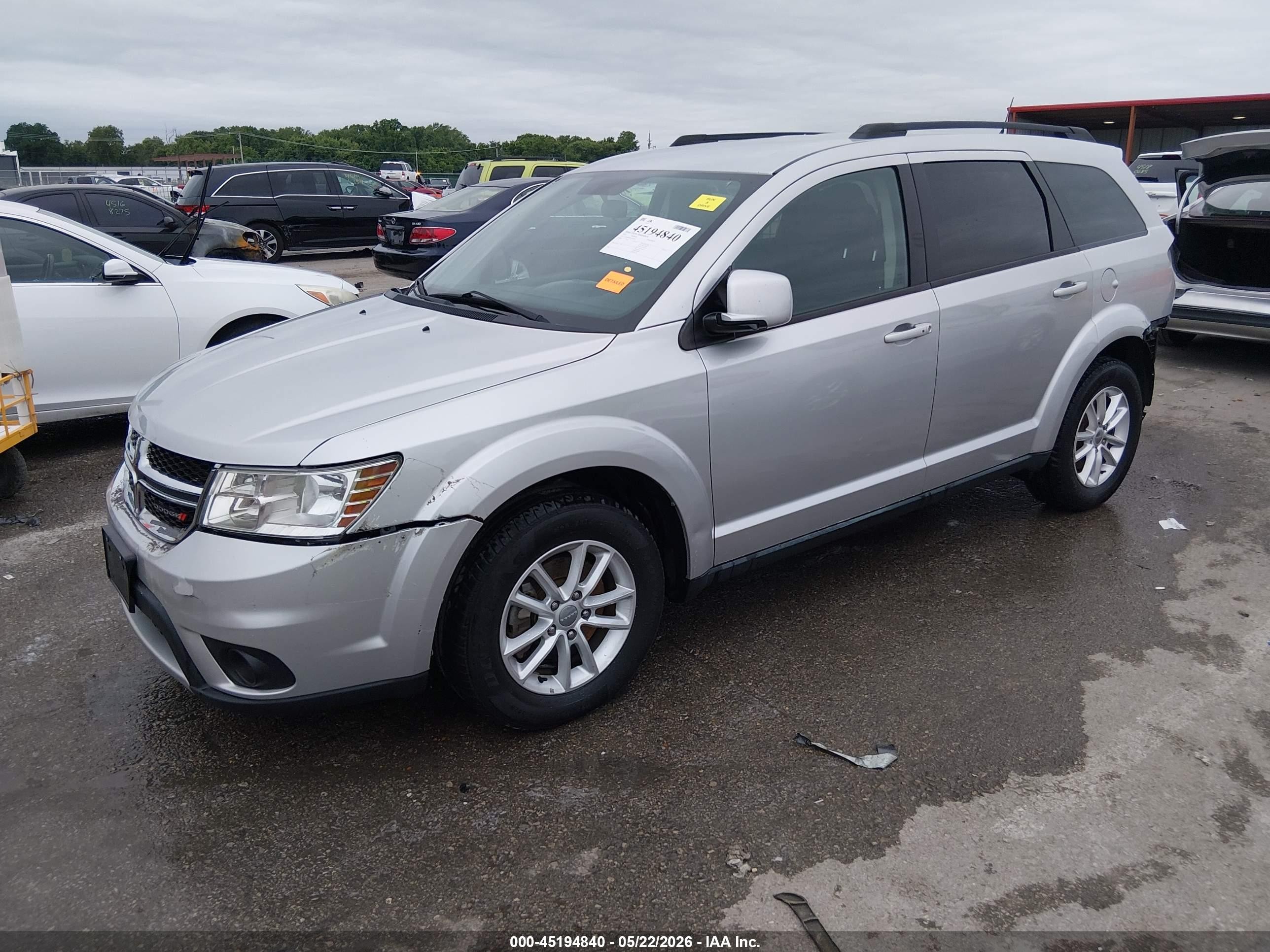 2014 Dodge Journey Sxt Silver vin: 3C4PDDBG9ET302014