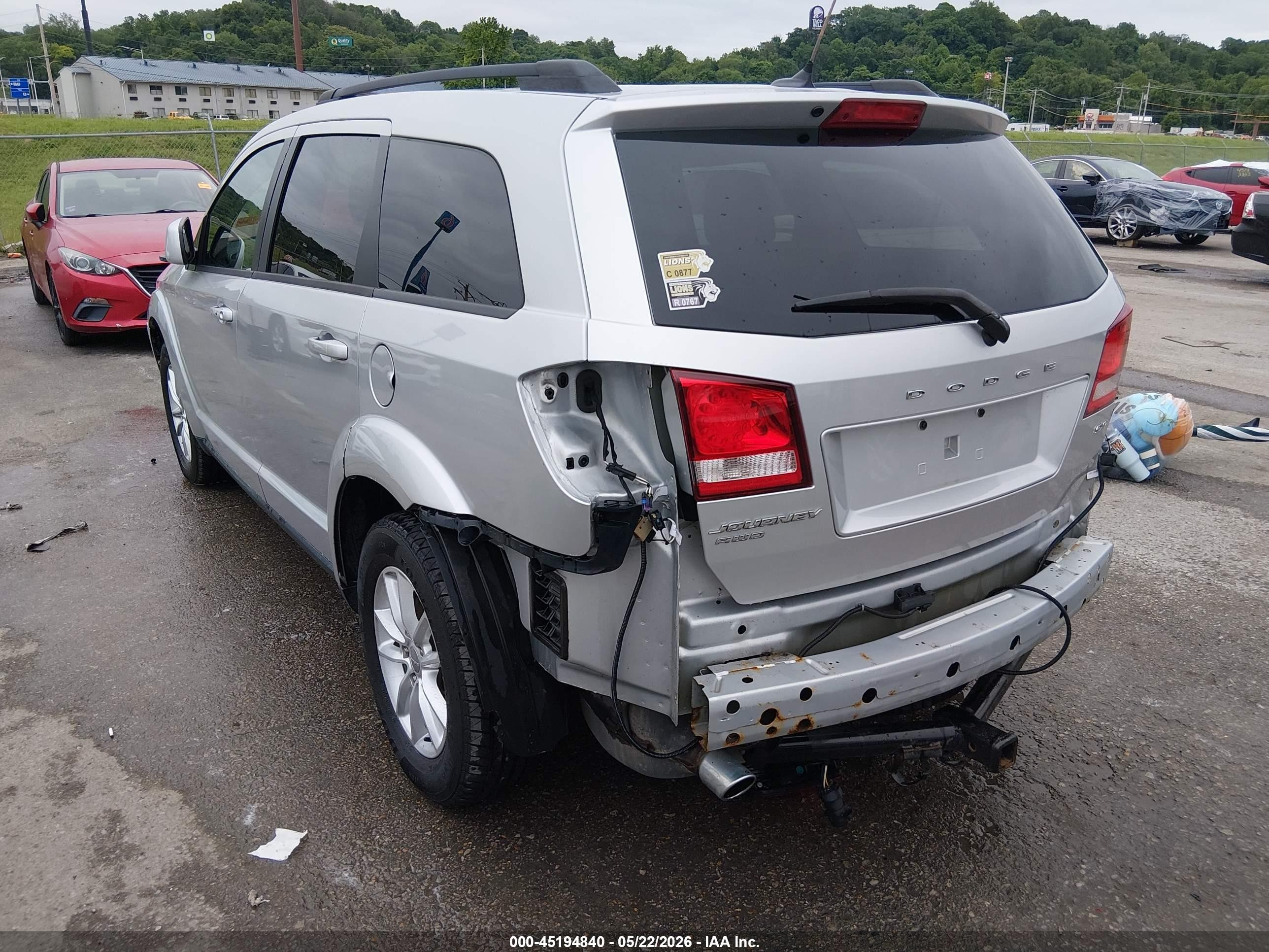 2014 Dodge Journey Sxt Silver vin: 3C4PDDBG9ET302014