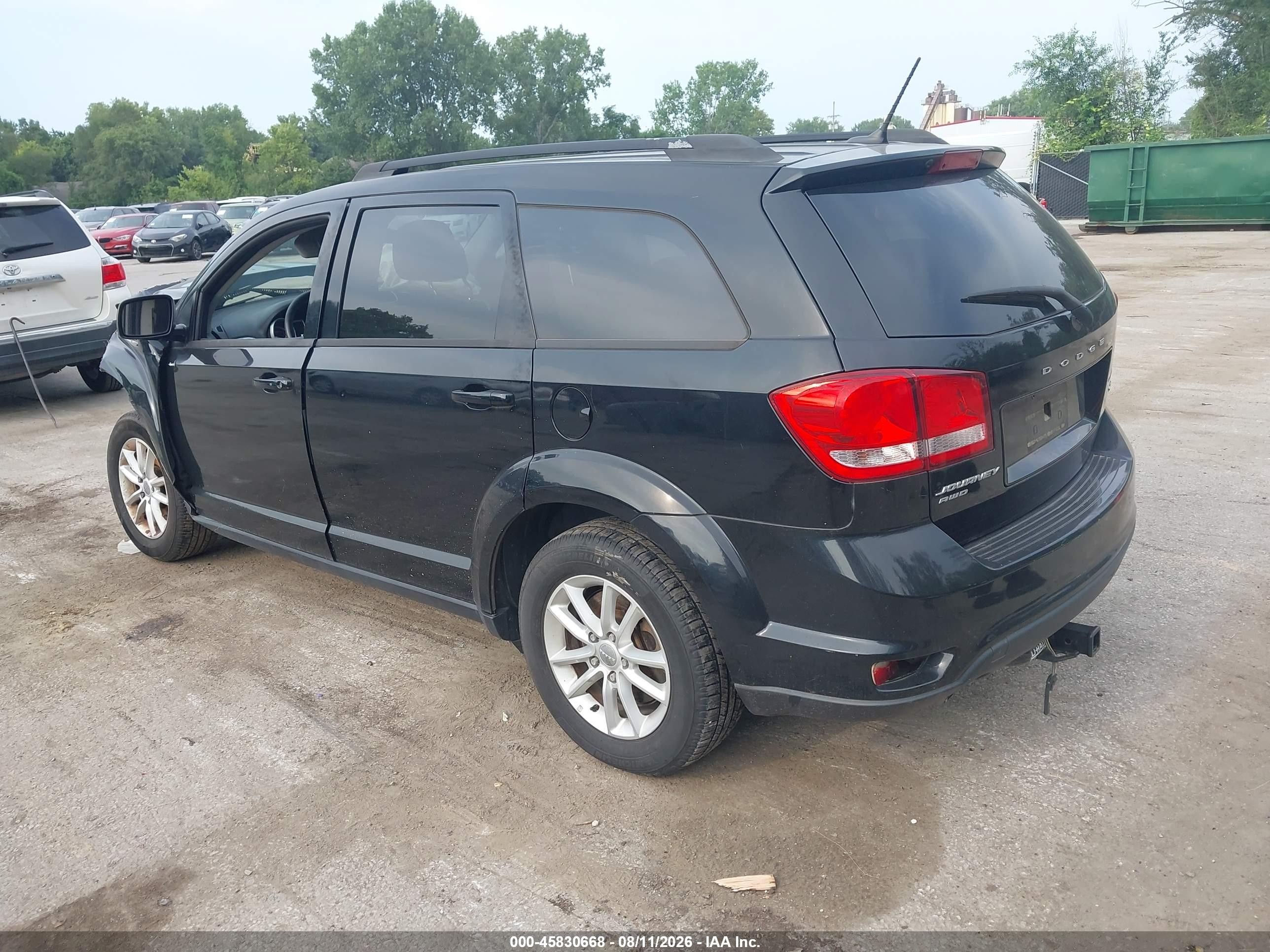 2015 Dodge Journey Sxt Черный vin: 3C4PDDBG9FT574600