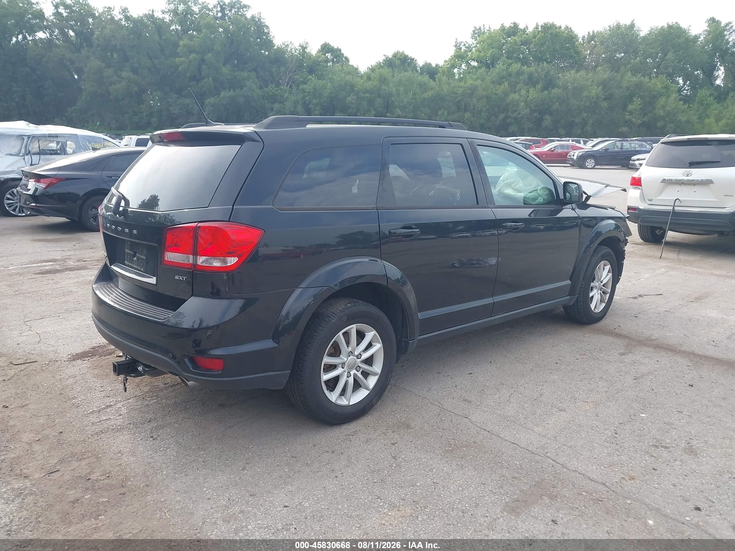 2015 Dodge Journey Sxt Черный vin: 3C4PDDBG9FT574600