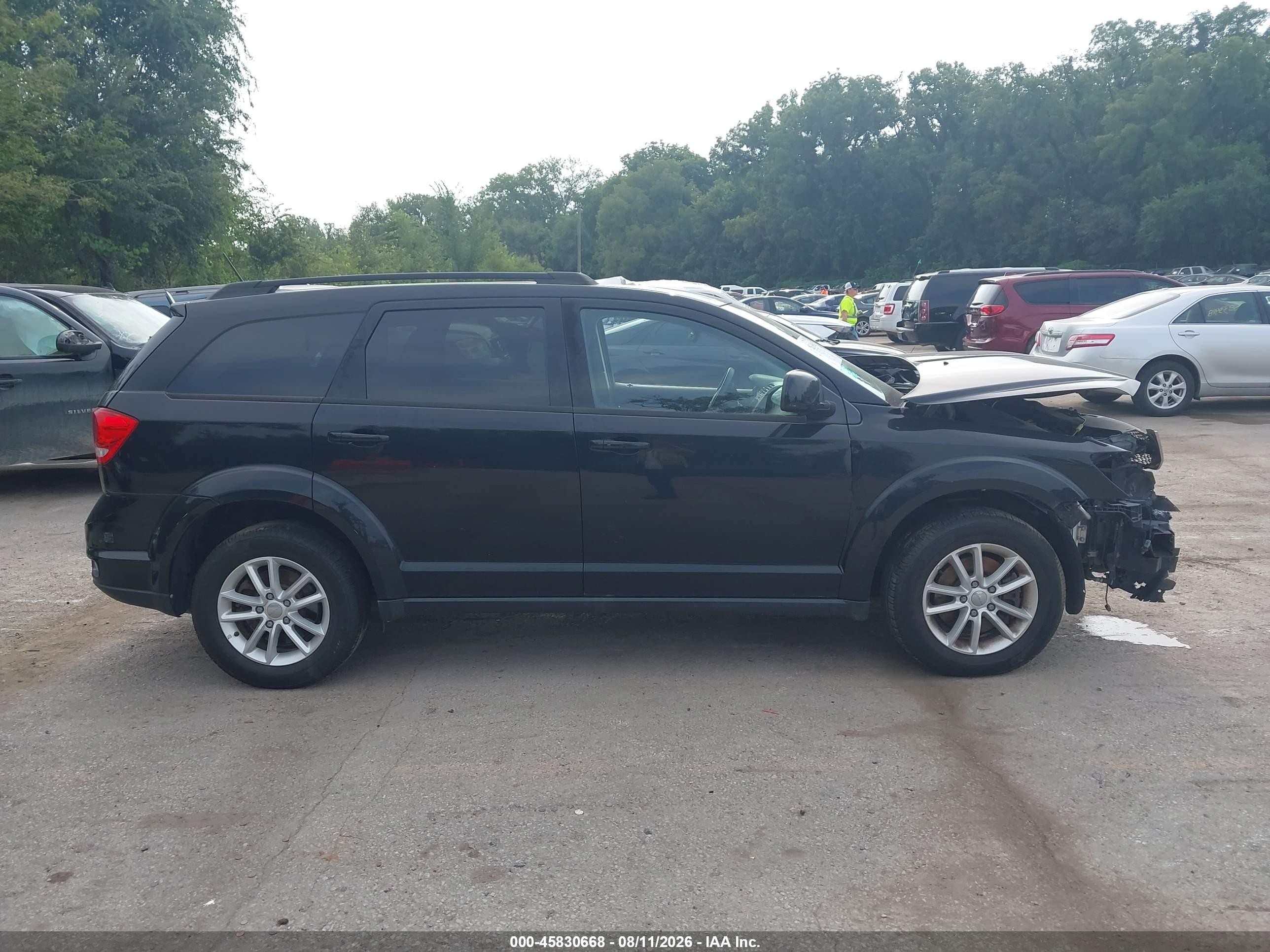 2015 Dodge Journey Sxt Черный vin: 3C4PDDBG9FT574600