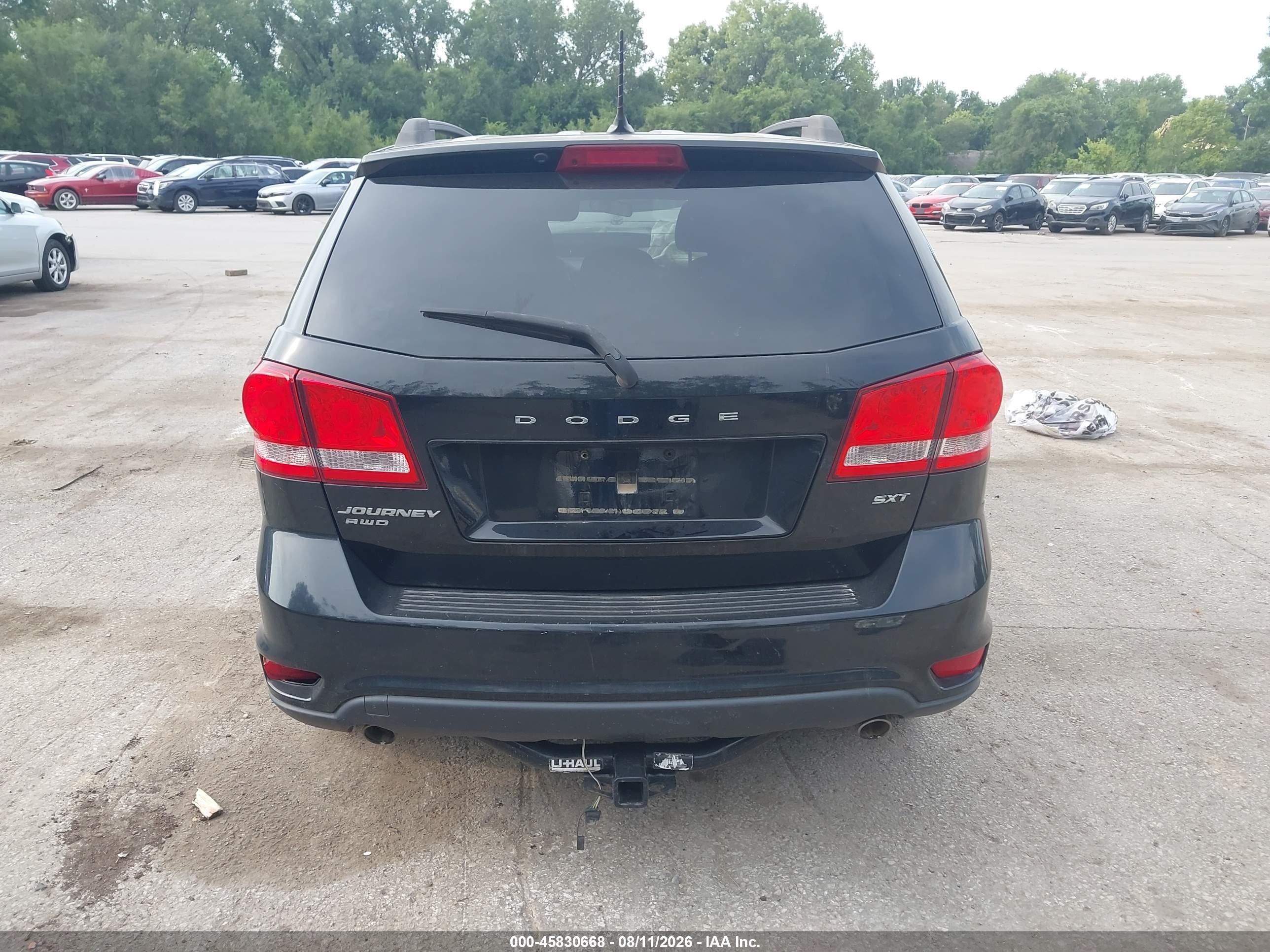 2015 Dodge Journey Sxt Черный vin: 3C4PDDBG9FT574600