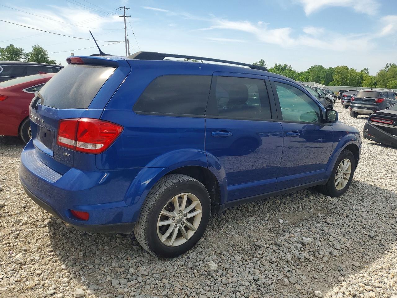 2015 Dodge Journey Sxt Blue vin: 3C4PDDBG9FT633211