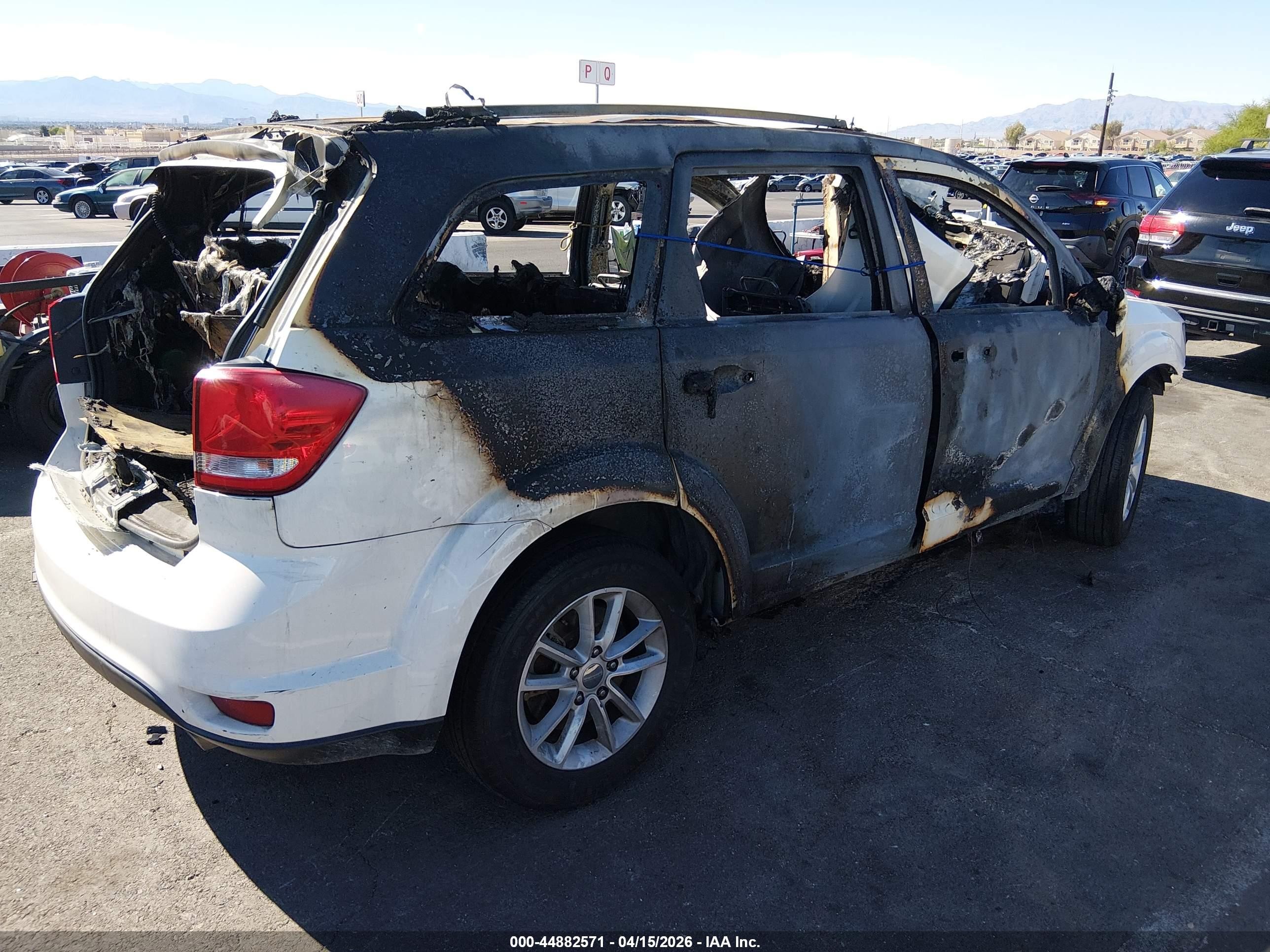2016 Dodge Journey Sxt White vin: 3C4PDDBG9GT179642