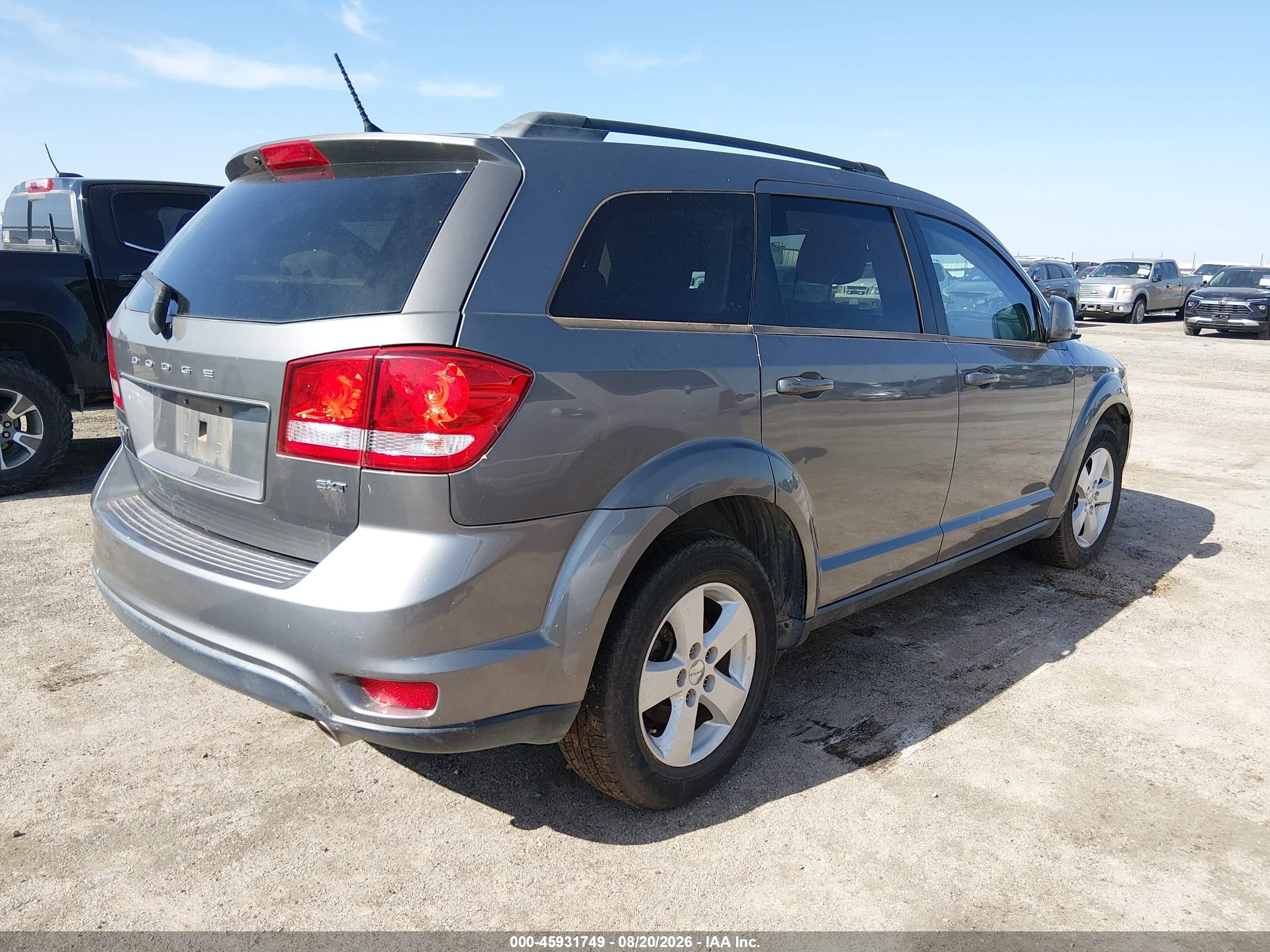 2012 Dodge Journey Sxt Gray vin: 3C4PDDBGXCT195391