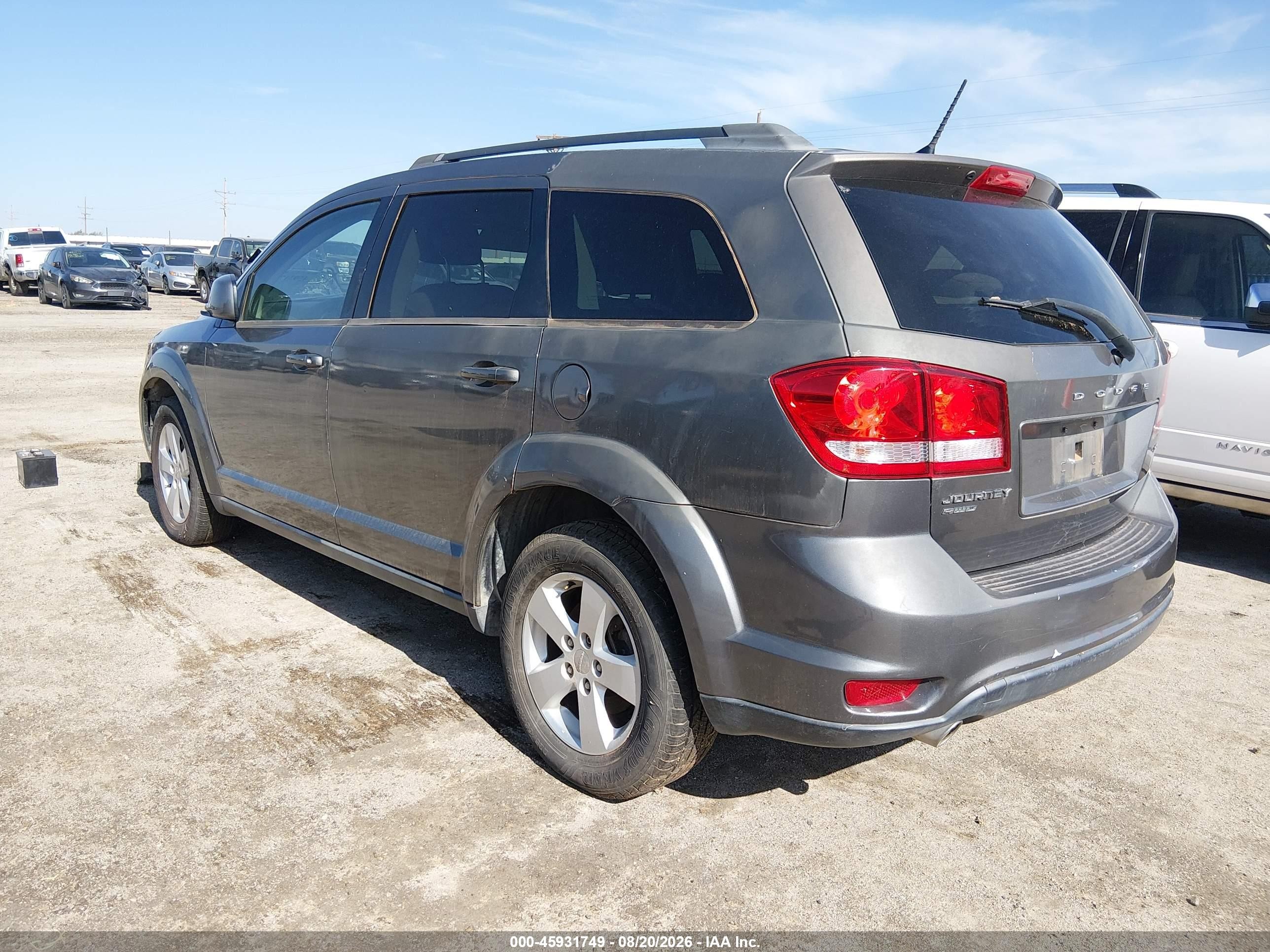 2012 Dodge Journey Sxt Gray vin: 3C4PDDBGXCT195391