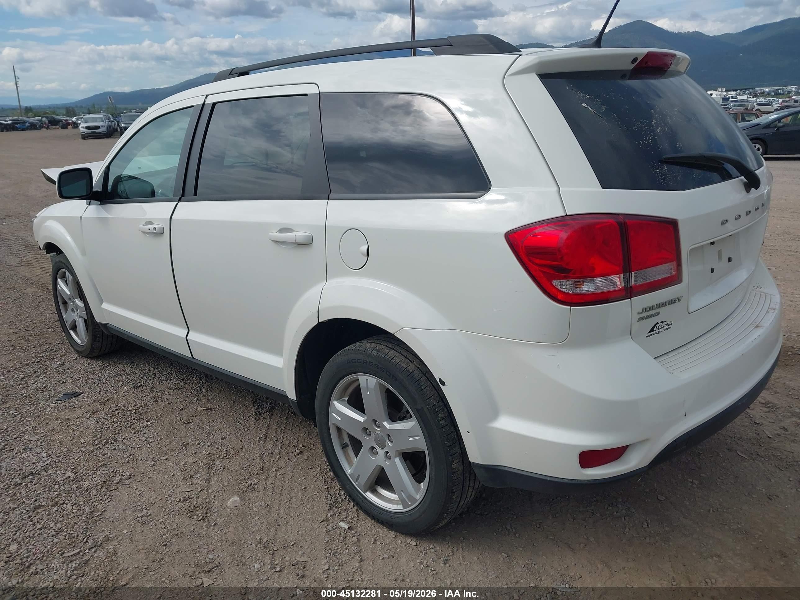 2012 Dodge Journey Sxt White vin: 3C4PDDBGXCT397812
