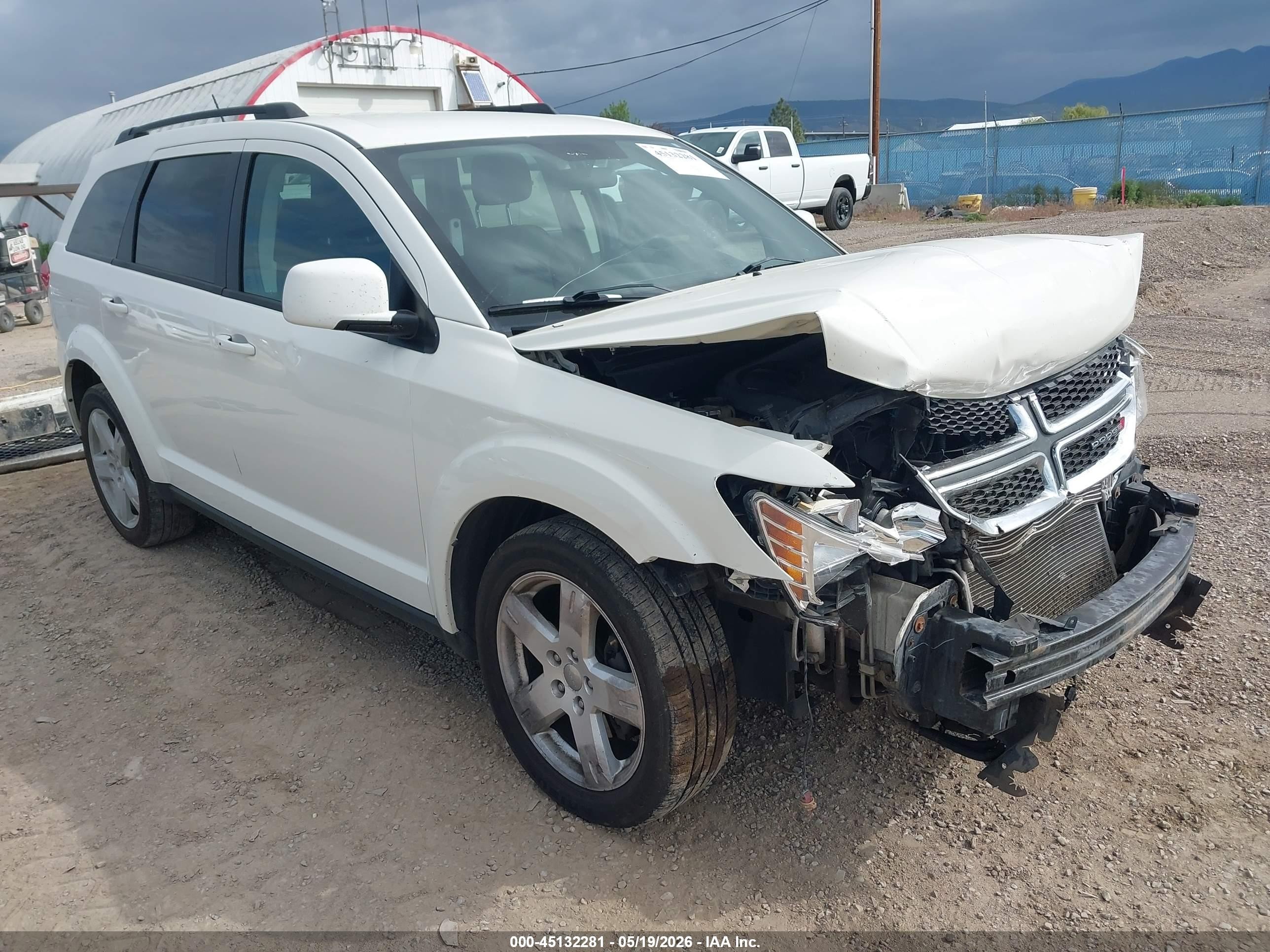 2012 Dodge Journey Sxt White vin: 3C4PDDBGXCT397812