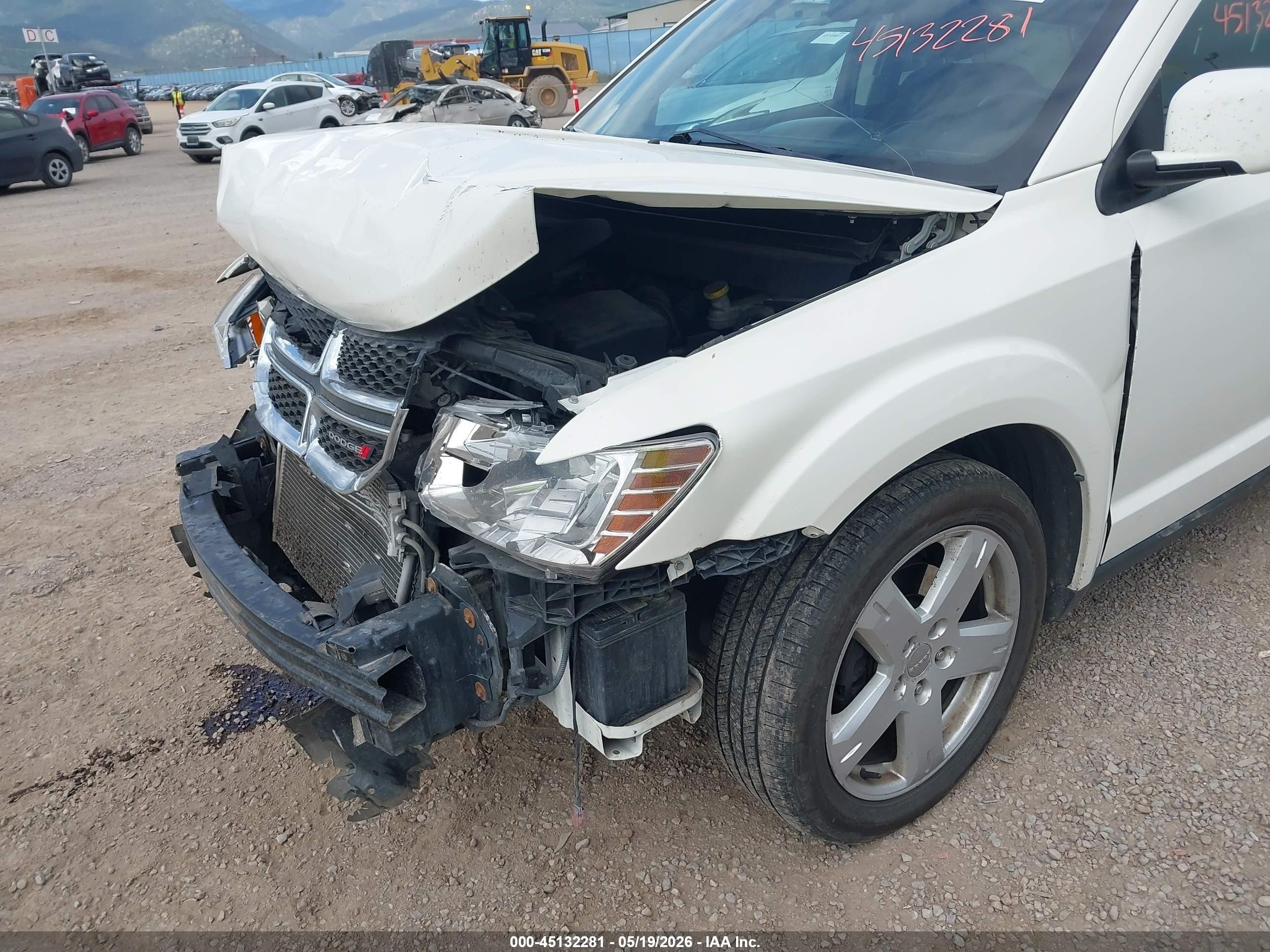 2012 Dodge Journey Sxt White vin: 3C4PDDBGXCT397812