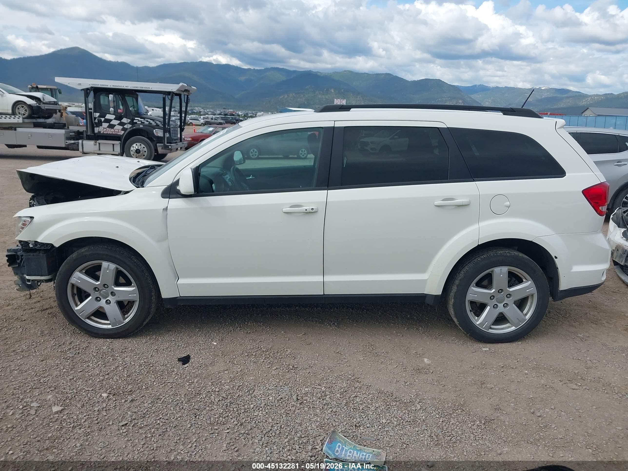 2012 Dodge Journey Sxt White vin: 3C4PDDBGXCT397812