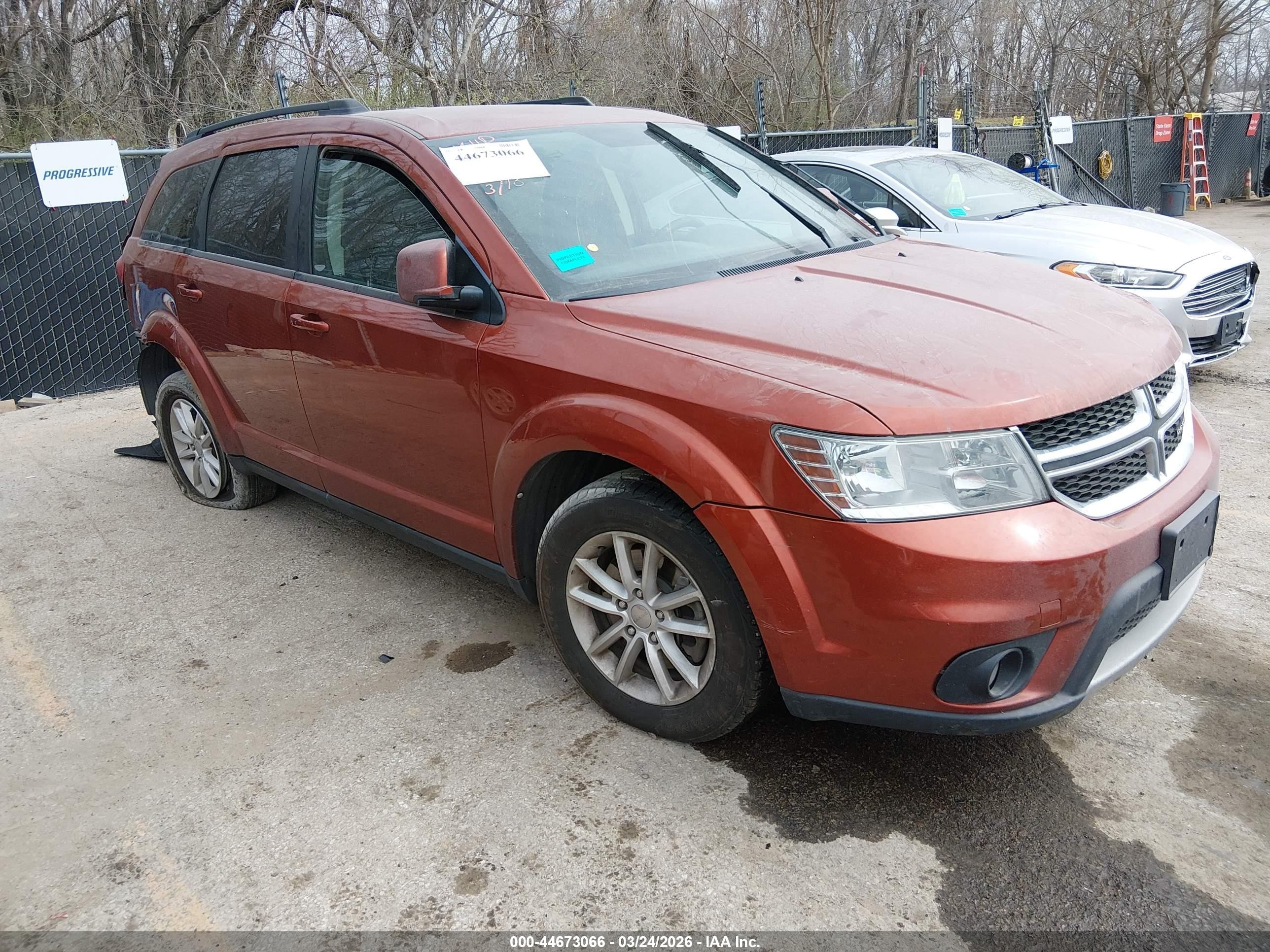 2014 Dodge Journey Sxt Orange vin: 3C4PDDBGXET143133