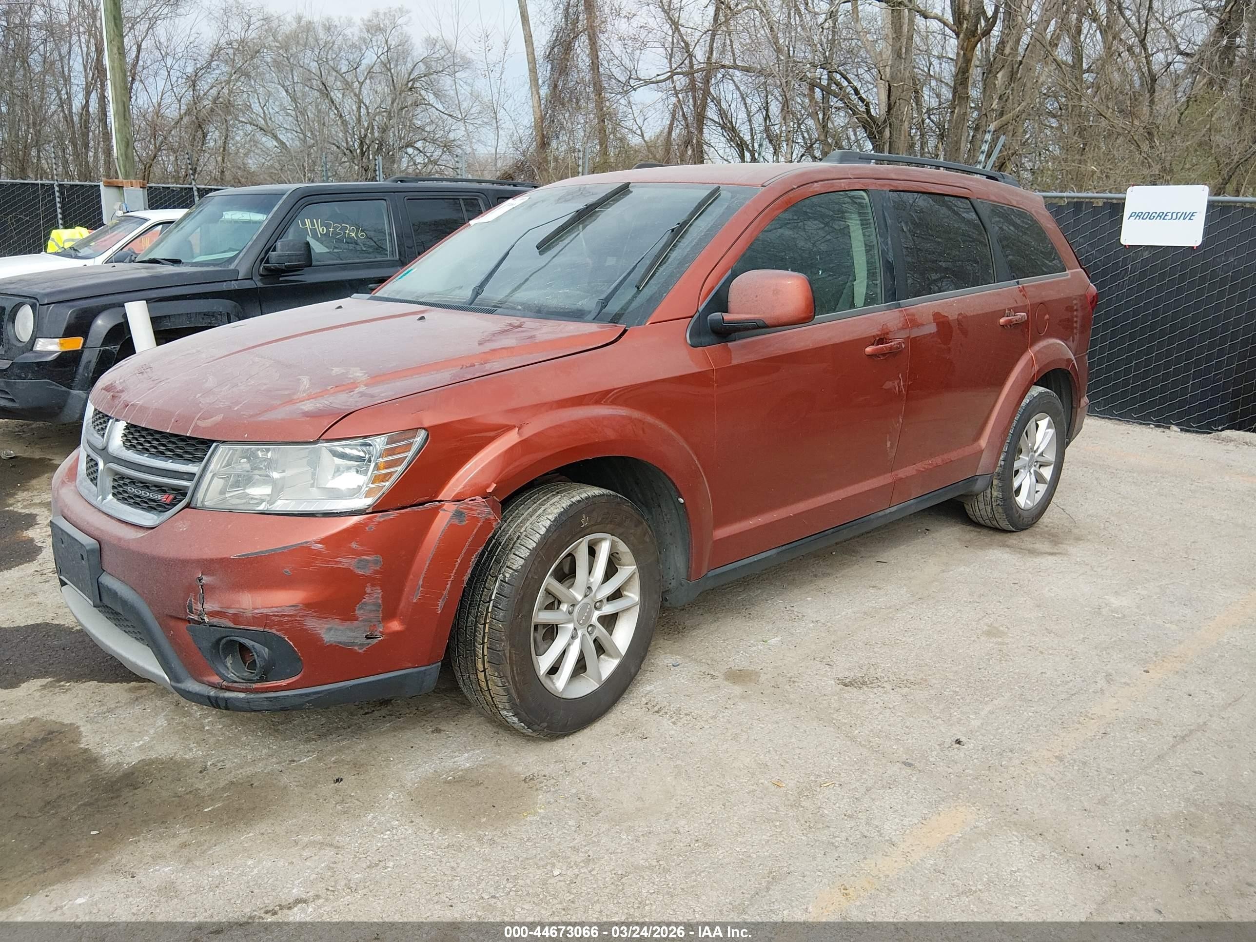 2014 Dodge Journey Sxt Orange vin: 3C4PDDBGXET143133