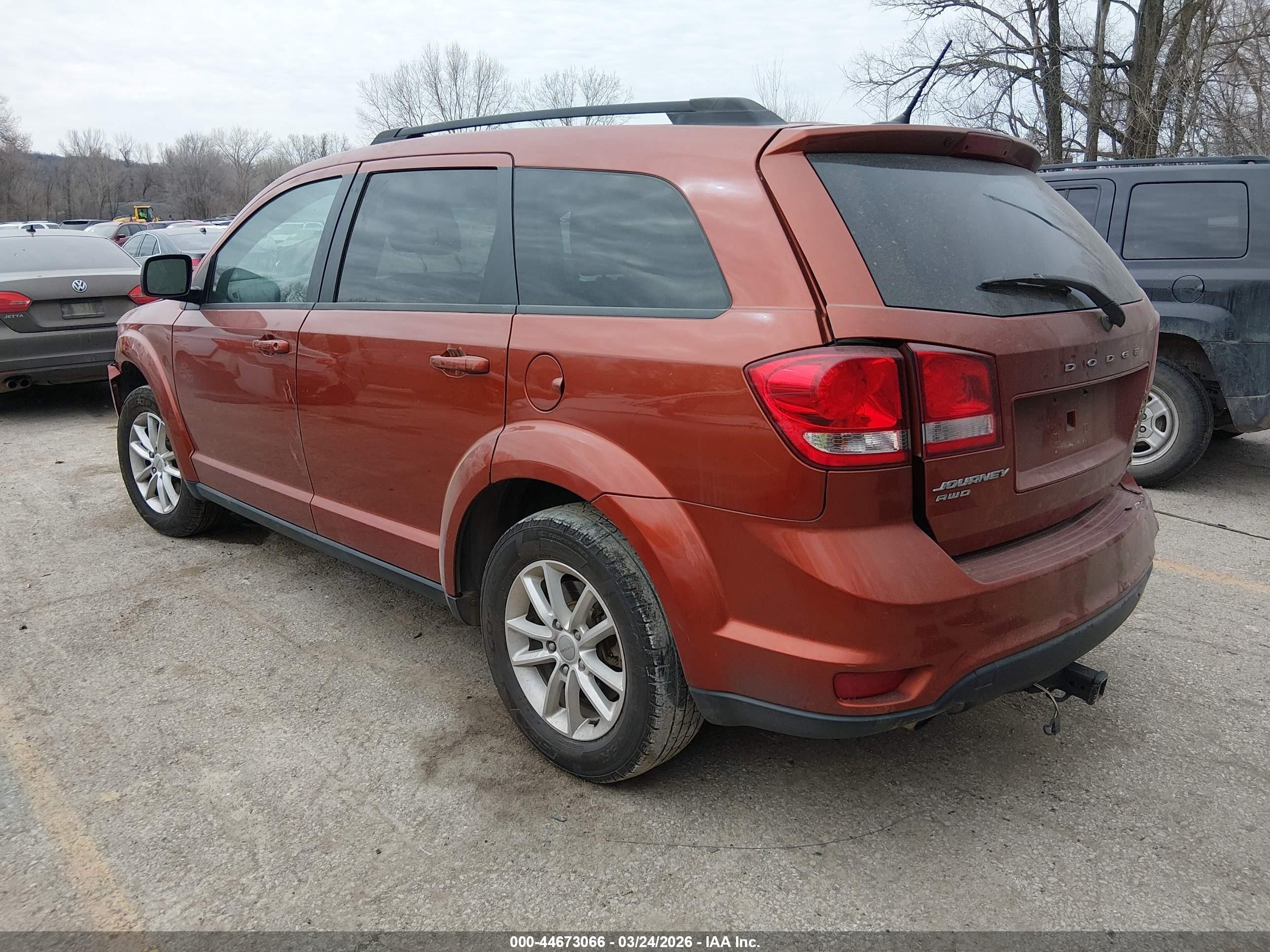 2014 Dodge Journey Sxt Orange vin: 3C4PDDBGXET143133